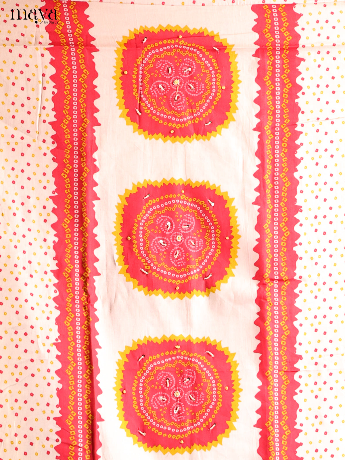 Cream & Red - Cotton salwar - Shop on Shrus.com