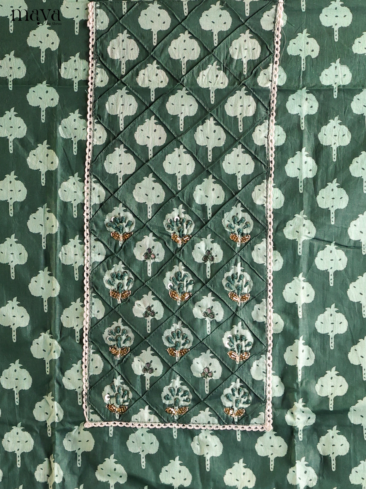 Green - Cotton salwar - Shop on Shrus.com
