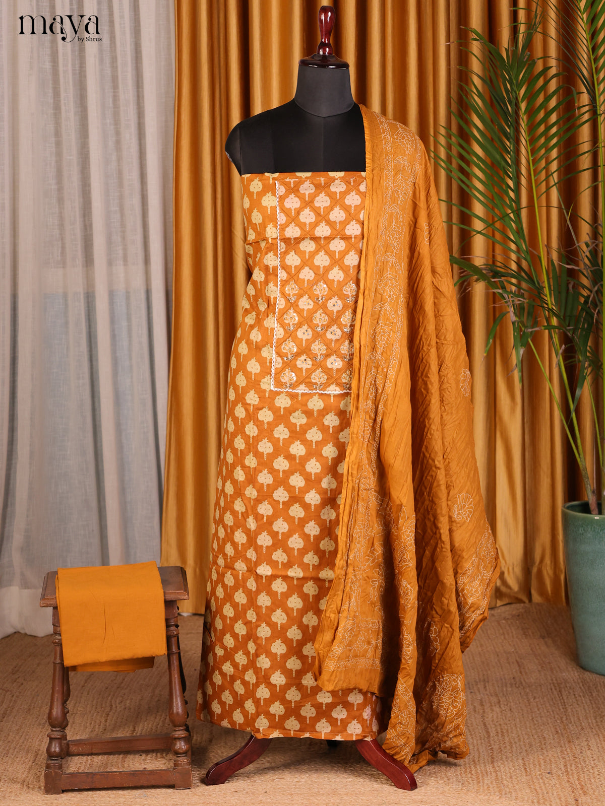Dark Mustard - Cotton salwar - Shop on Shrus.com