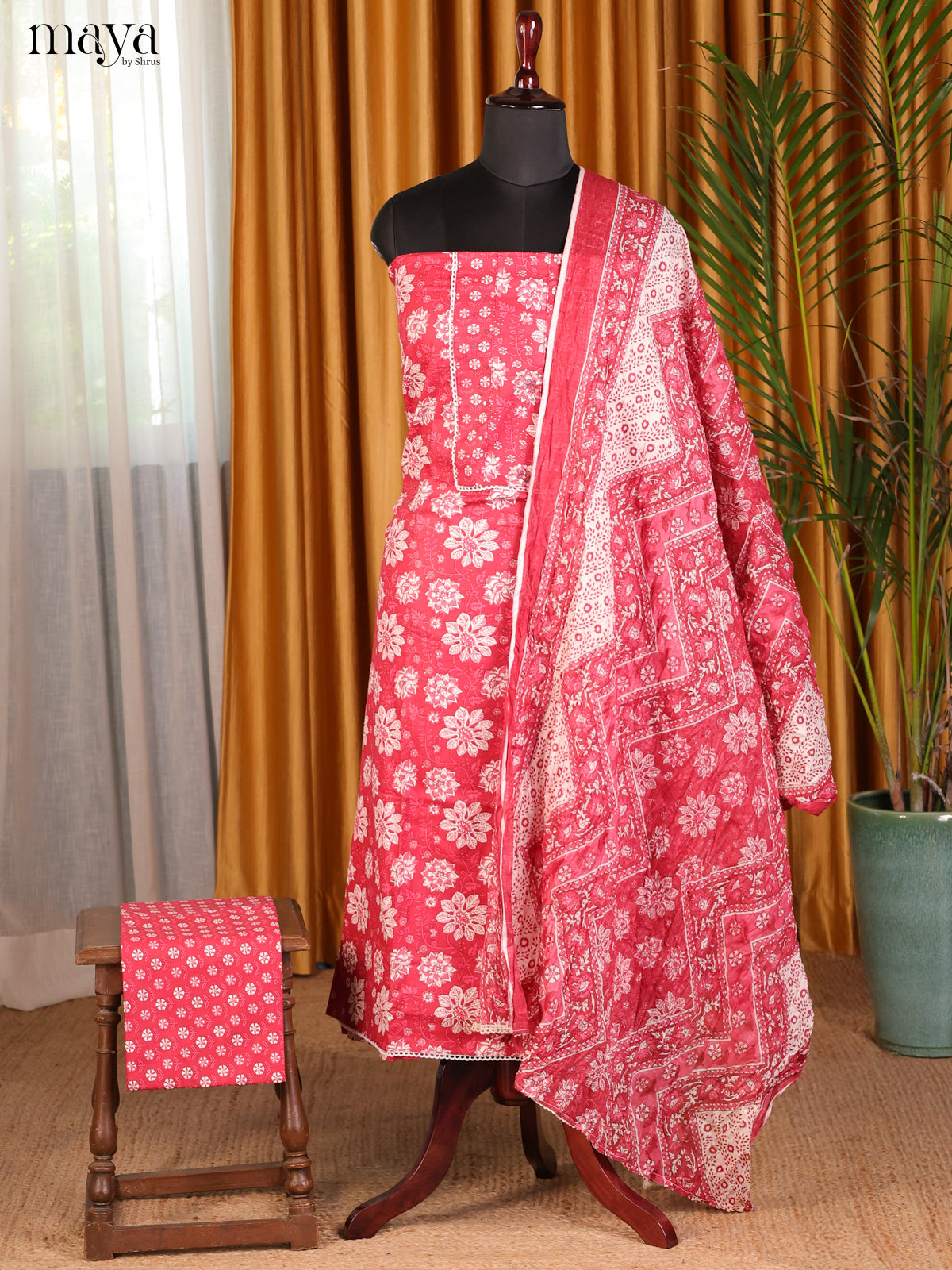Pink & Cream - Cotton salwar - Shop on Shrus.com