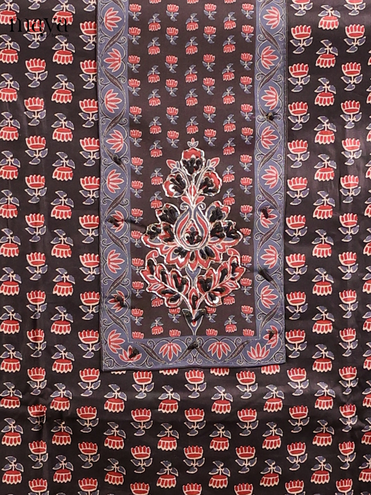 Black & Red - MDD21009 - Cotton salwar - Shop on Shrus.com