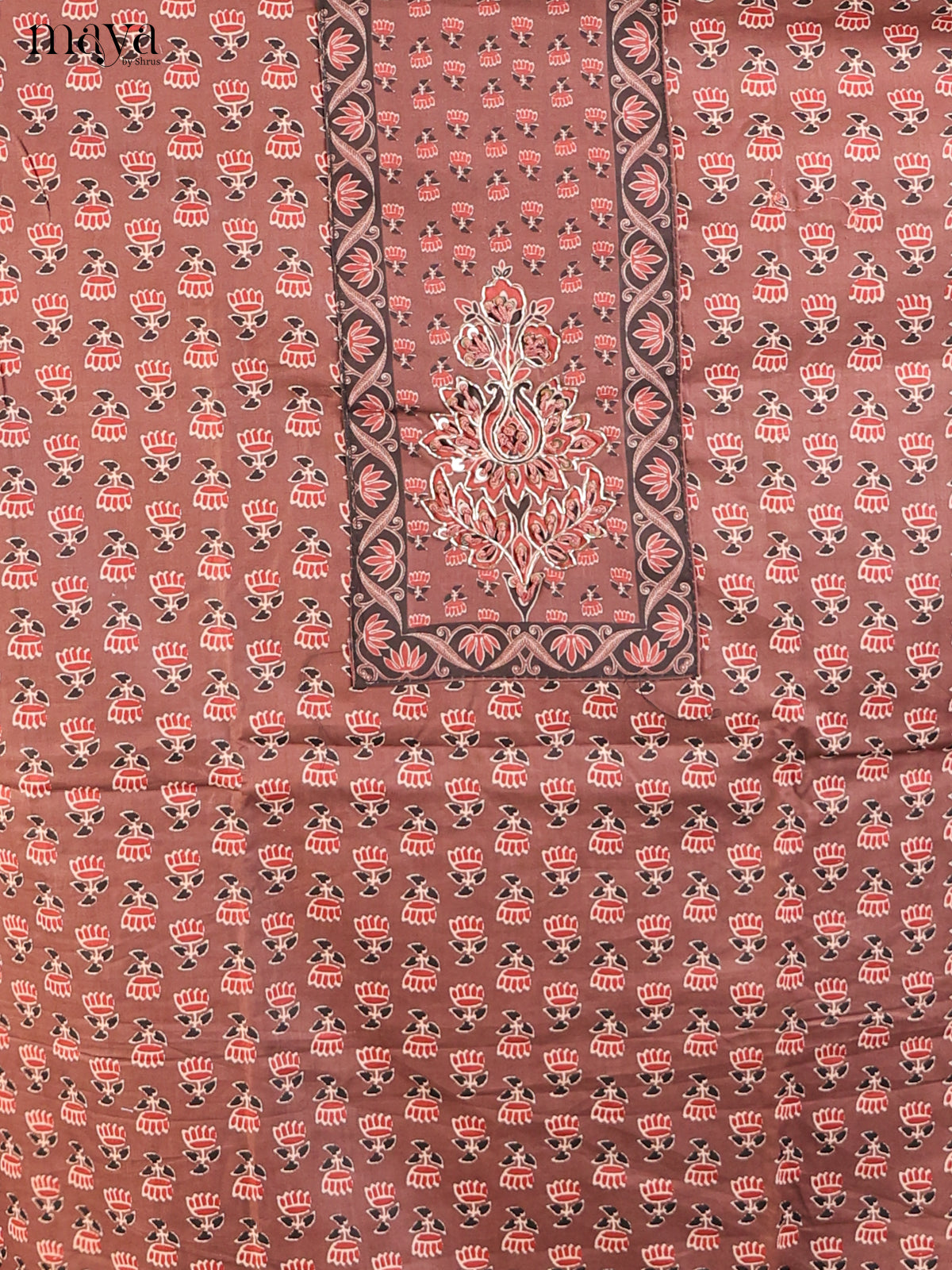 Brown & Red - Cotton salwar - Shop on Shrus.com