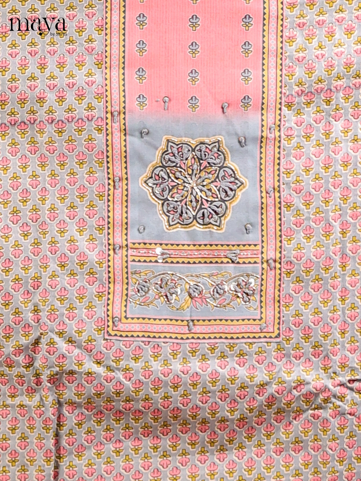 Grey & Pink - MDD21018 - Cotton salwar - Shop on Shrus.com