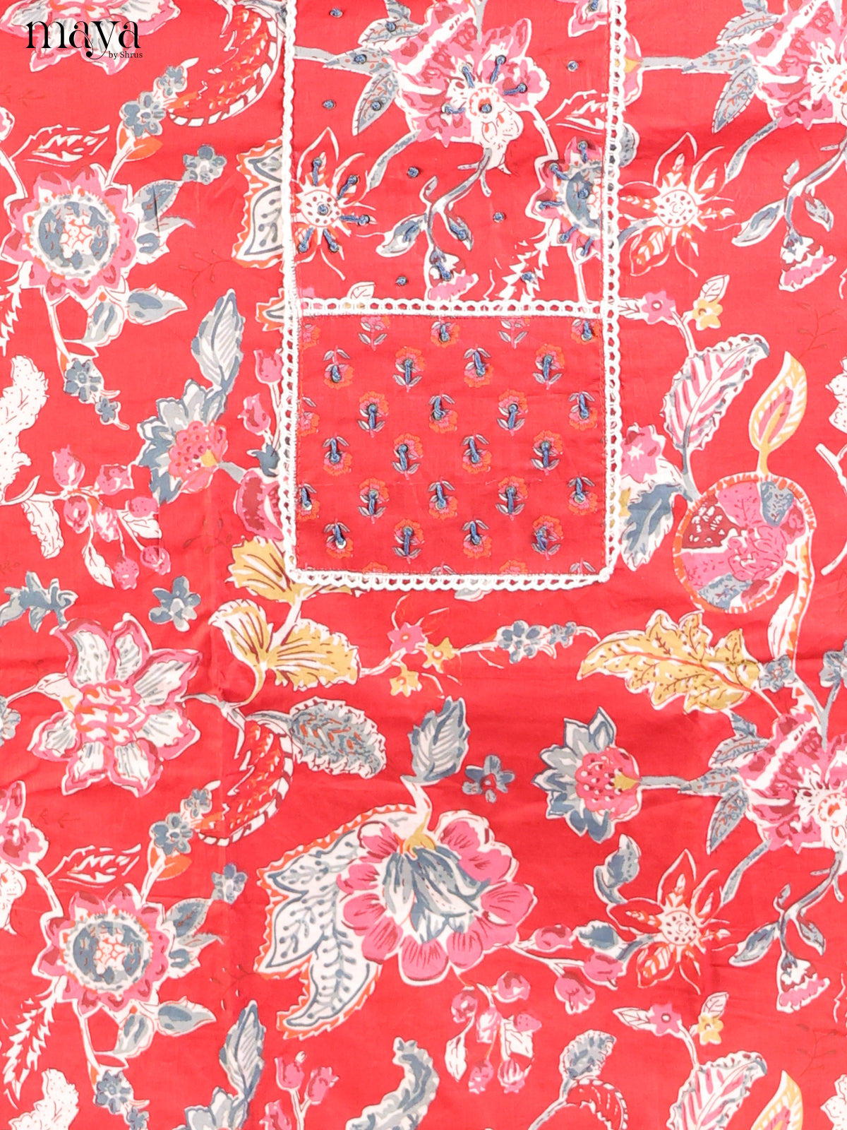 Red - Cotton salwar - Shop on Shrus.com