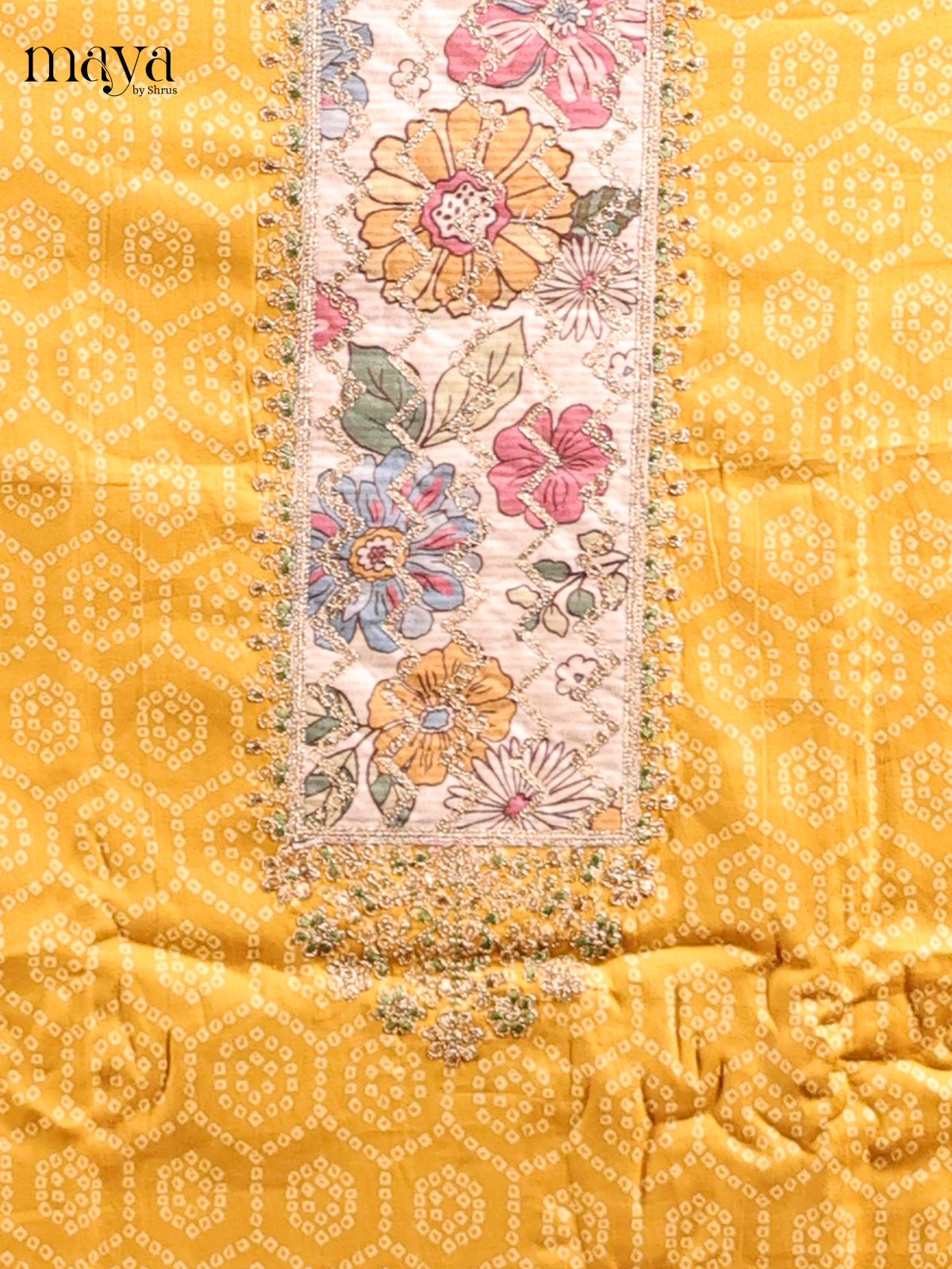 Yellow & Cream - MDD21026 - Cotton salwar - Shop on Shrus.com