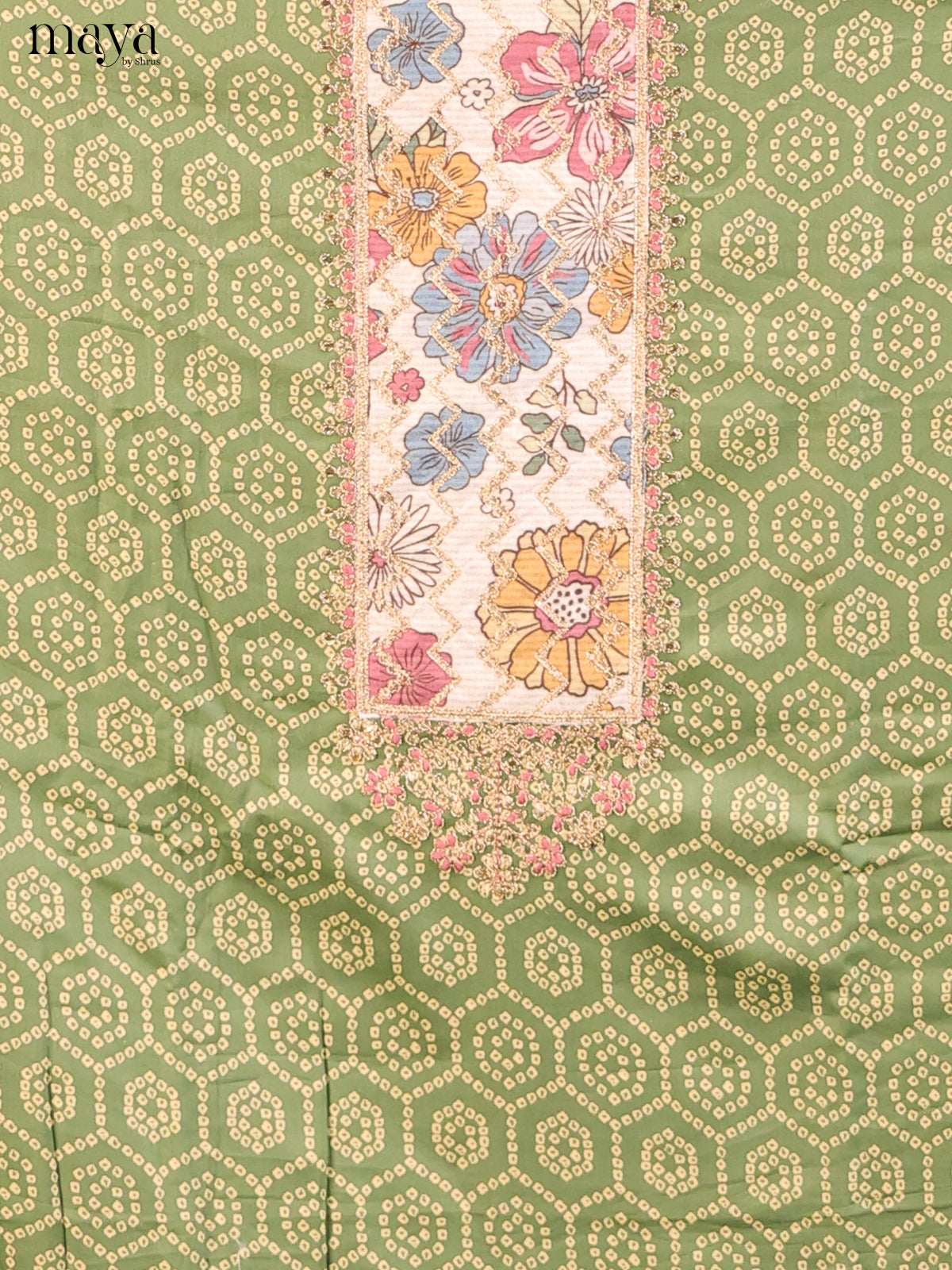 Green & Cream - Cotton salwar - Shop on Shrus.com