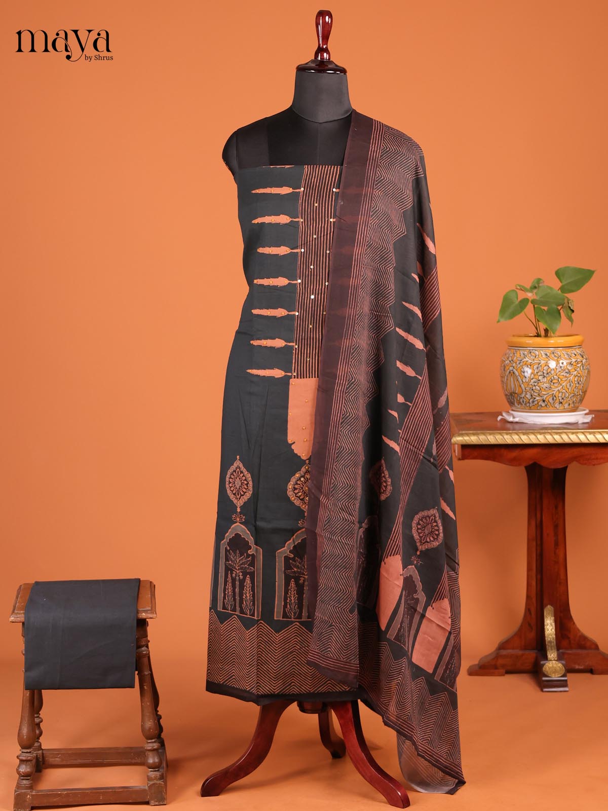 Dark Green - MDD21032 - Cotton salwar - Shop on Shrus.com