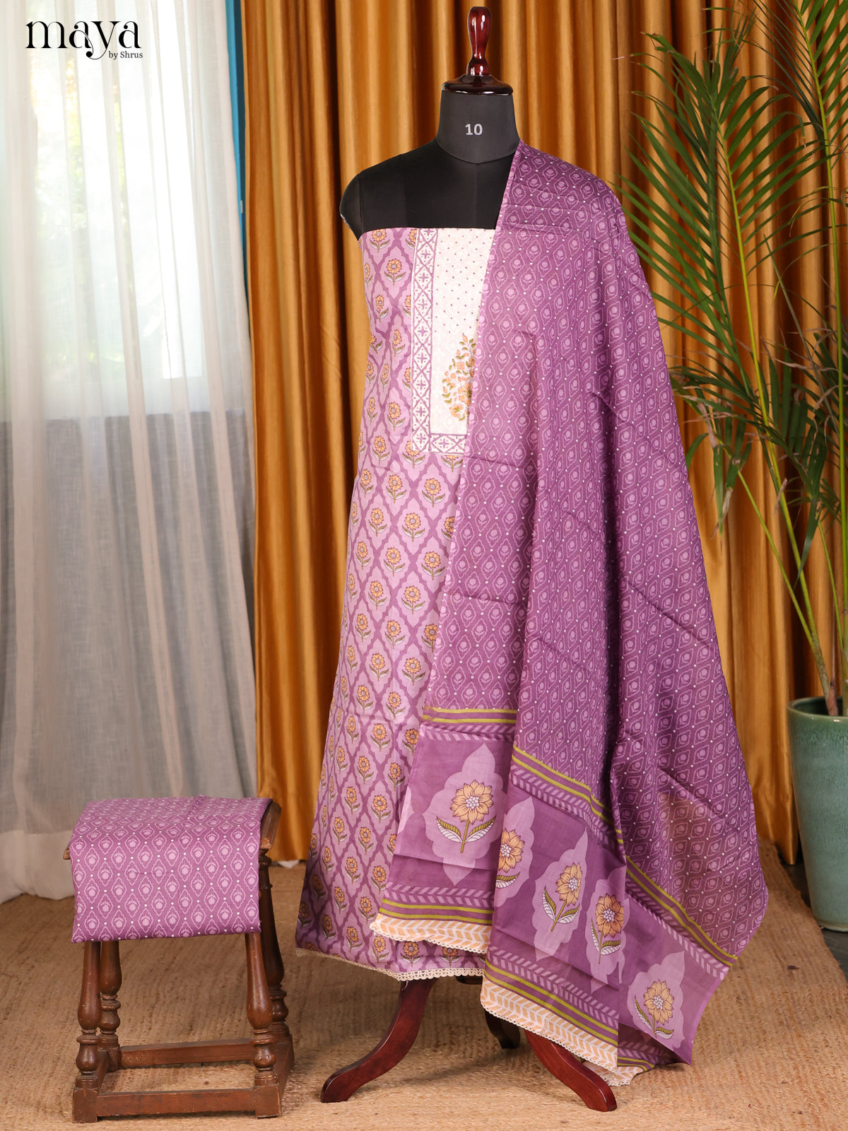Lilac - Cotton salwar - Shop on Shrus.com