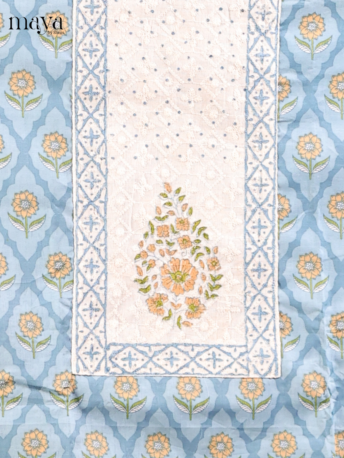 Blue - MDD21053 - Cotton salwar - Shop on Shrus.com