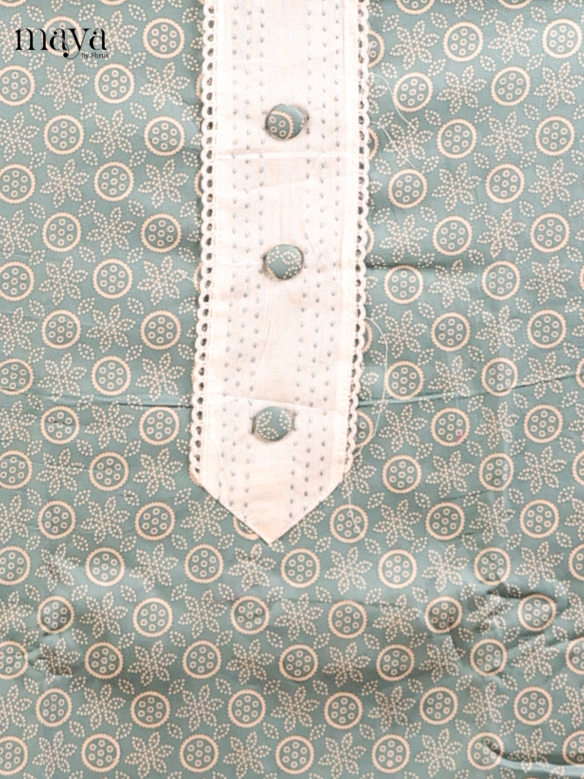 Pastel Green & Cream - MDD21054 - Cotton salwar - Shop on Shrus.com