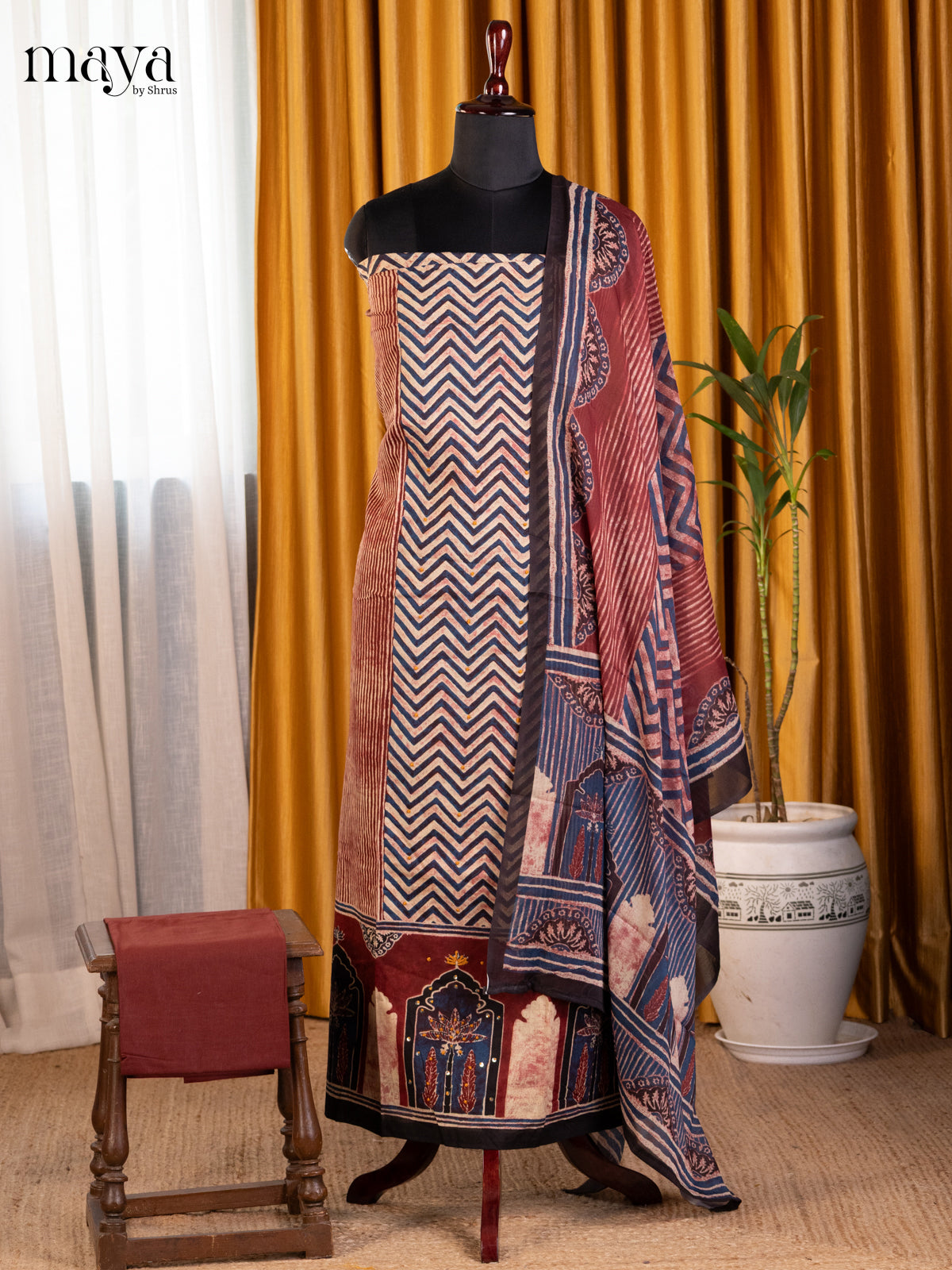 Brown - Cotton salwar - Shop on Shrus.com