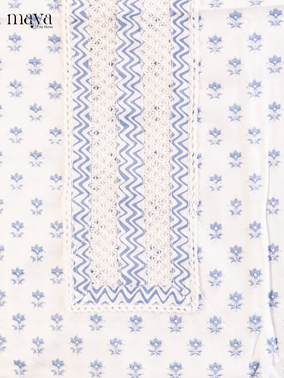 White & Blue - Cotton salwar - Shop on Shrus.com