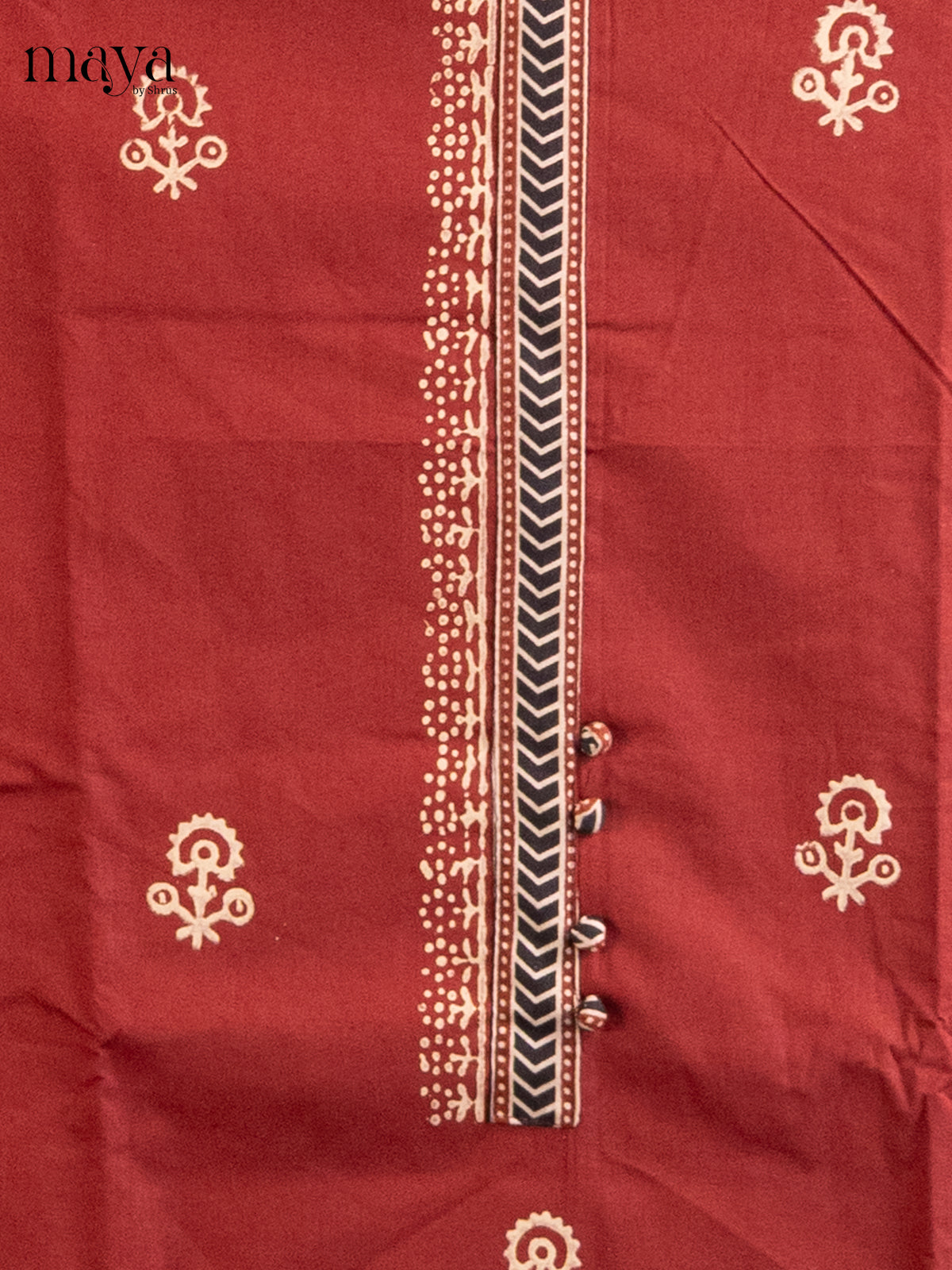 Maroon & Cream - Cotton salwar - Shop on Shrus.com
