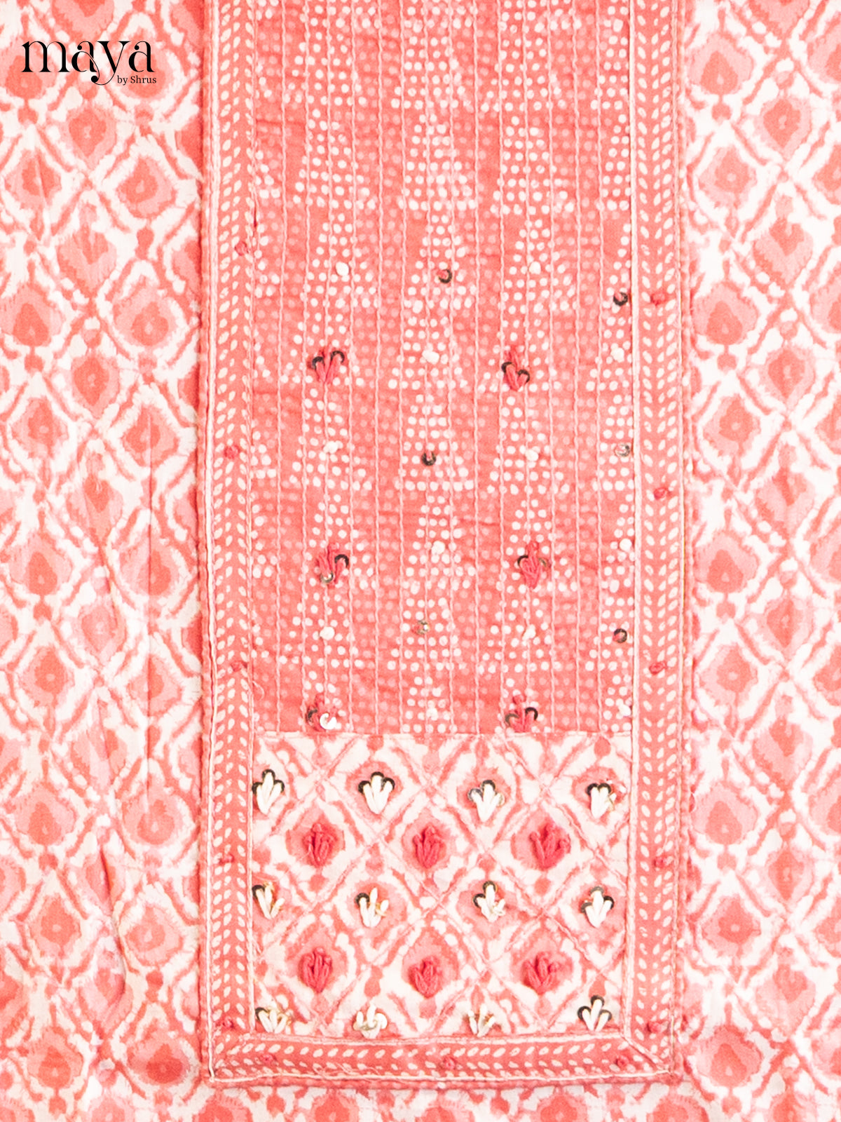 Cream & Pink - Cotton salwar - Shop on Shrus.com