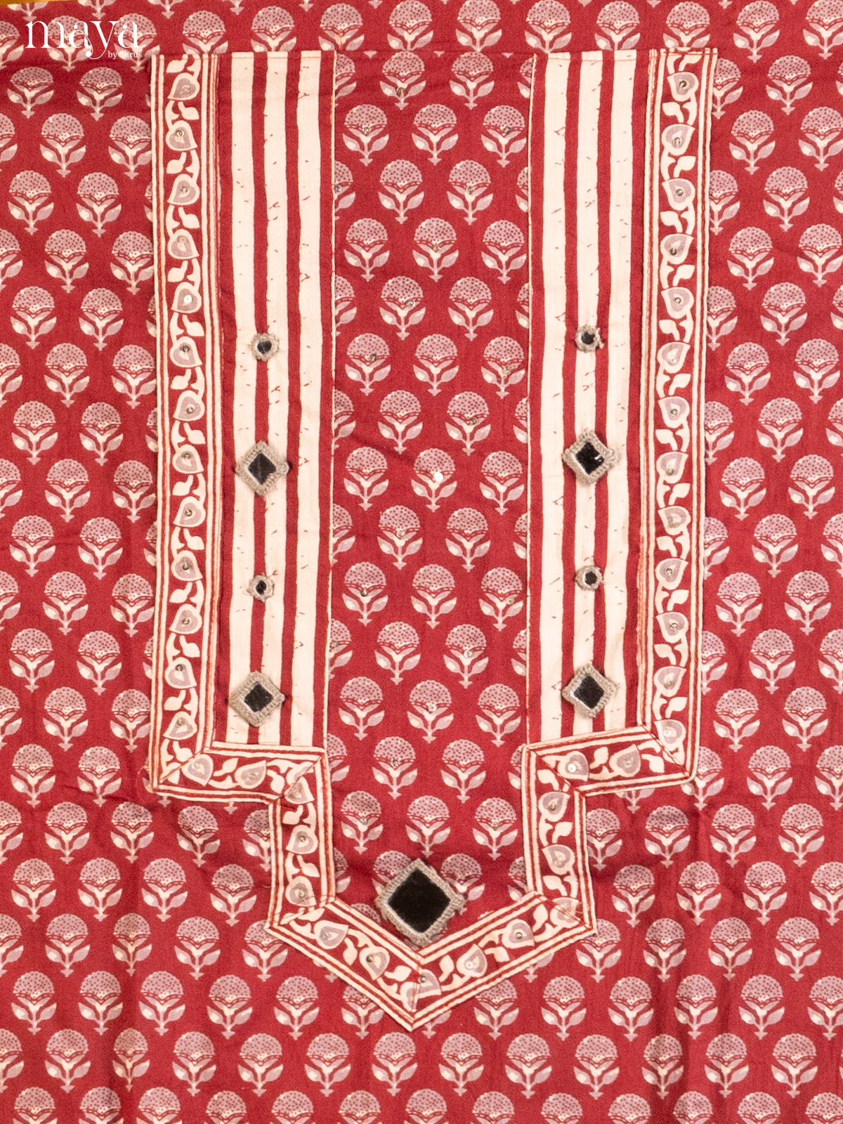 Red & Cream - Cotton salwar - Shop on Shrus.com