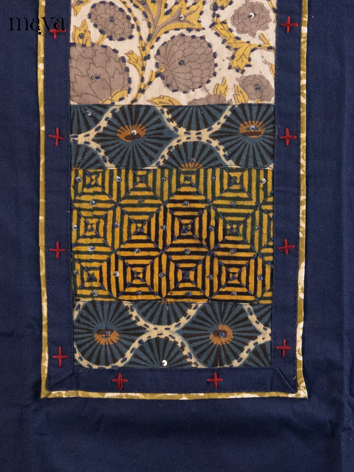 Blue & Maroon - Cotton salwar - Shop on Shrus.com