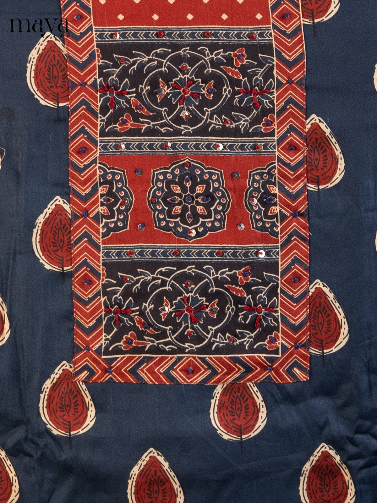 Blue & Red - Cotton salwar - Shop on Shrus.com