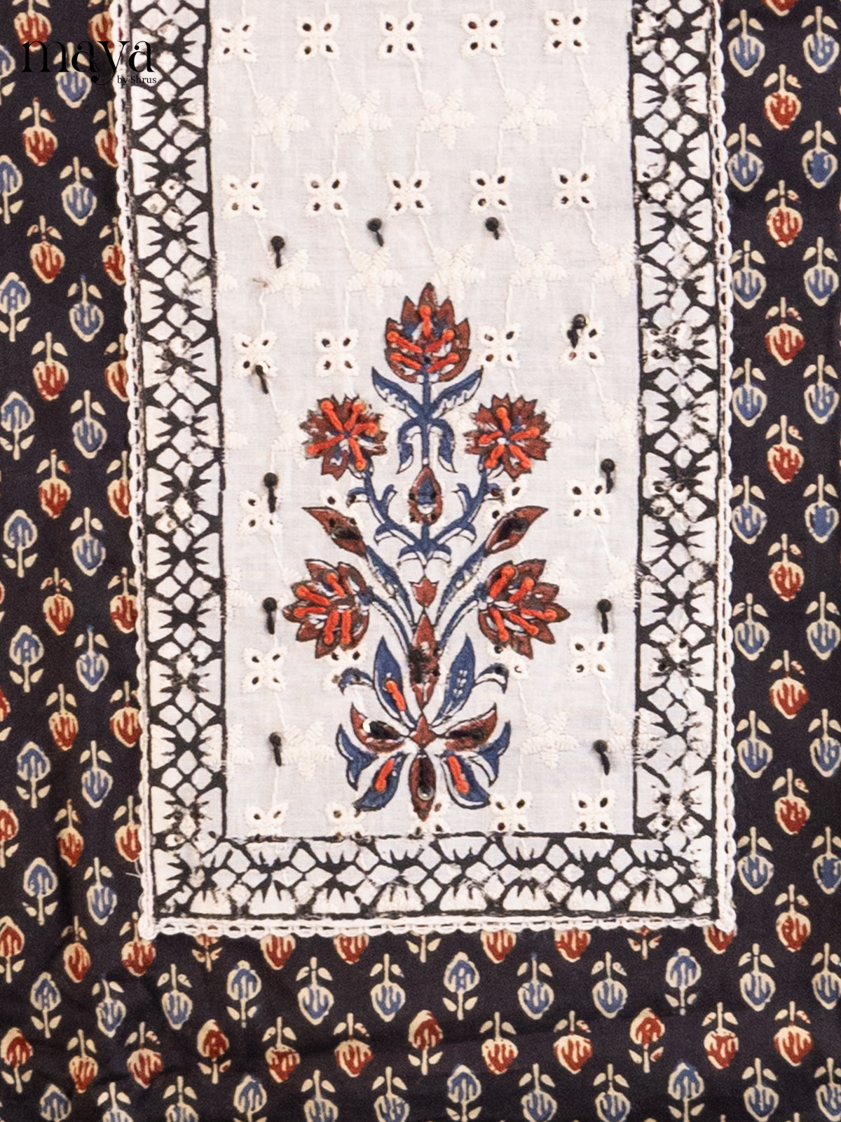 Black & Cream - Cotton salwar - Shop on Shrus.com