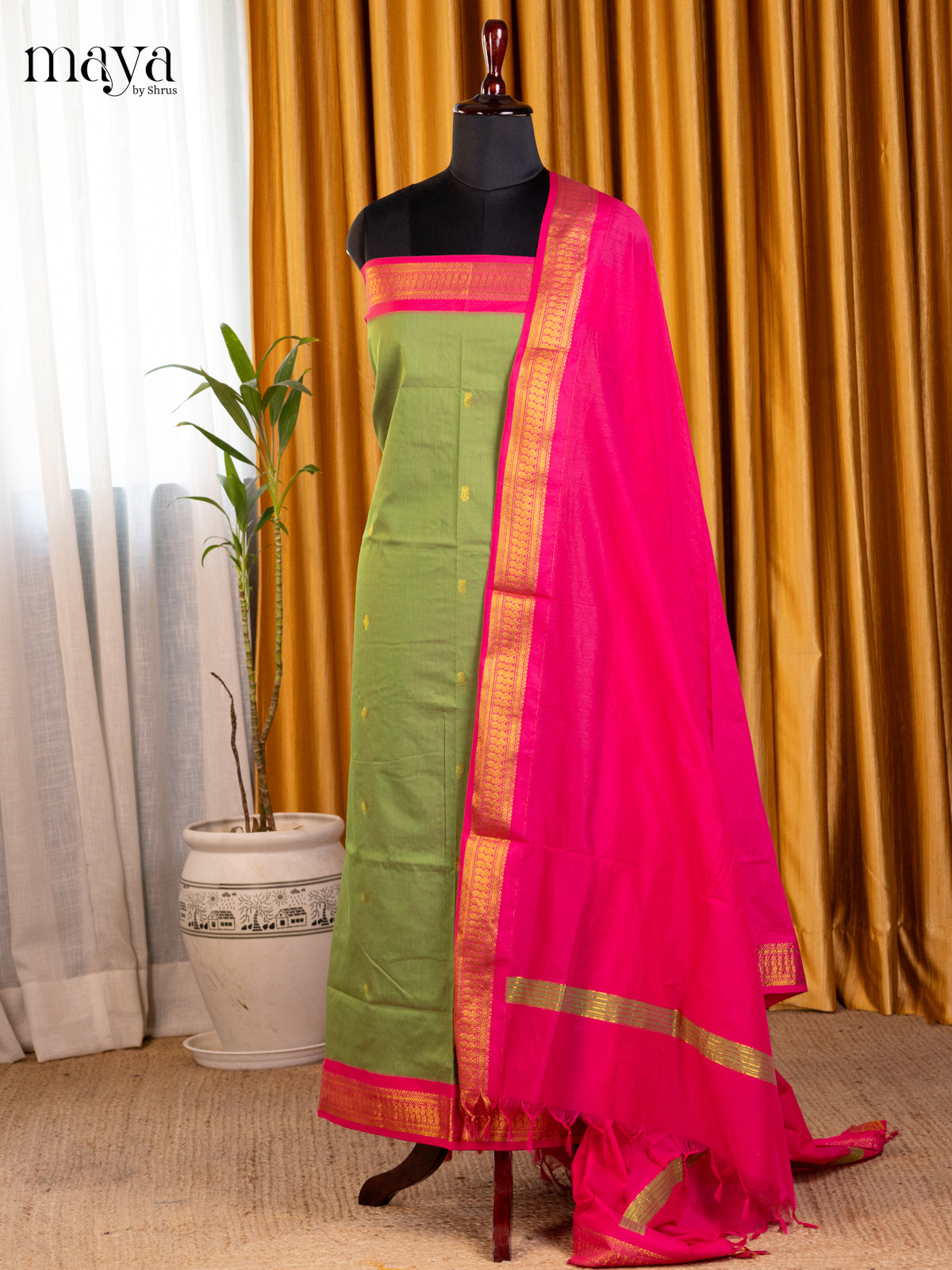 MDD24160 - Kalyani Cotton salwar unstitch - Shop on Shrus.com
