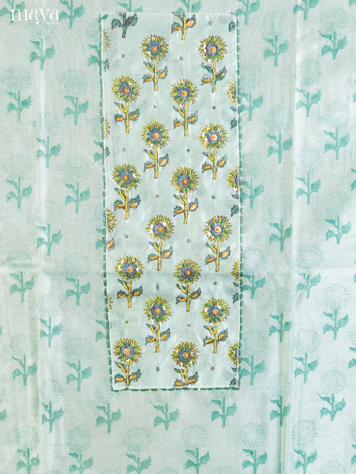 Teal- Cotton salwar - Shop on Shrus.com