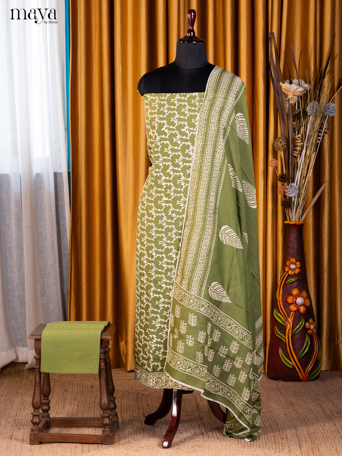 Green - Cotton salwar - Shop on Shrus.com