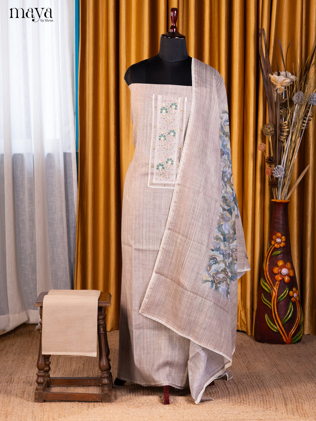 Dusty Brown - Cotton salwar - Shop on Shrus.com