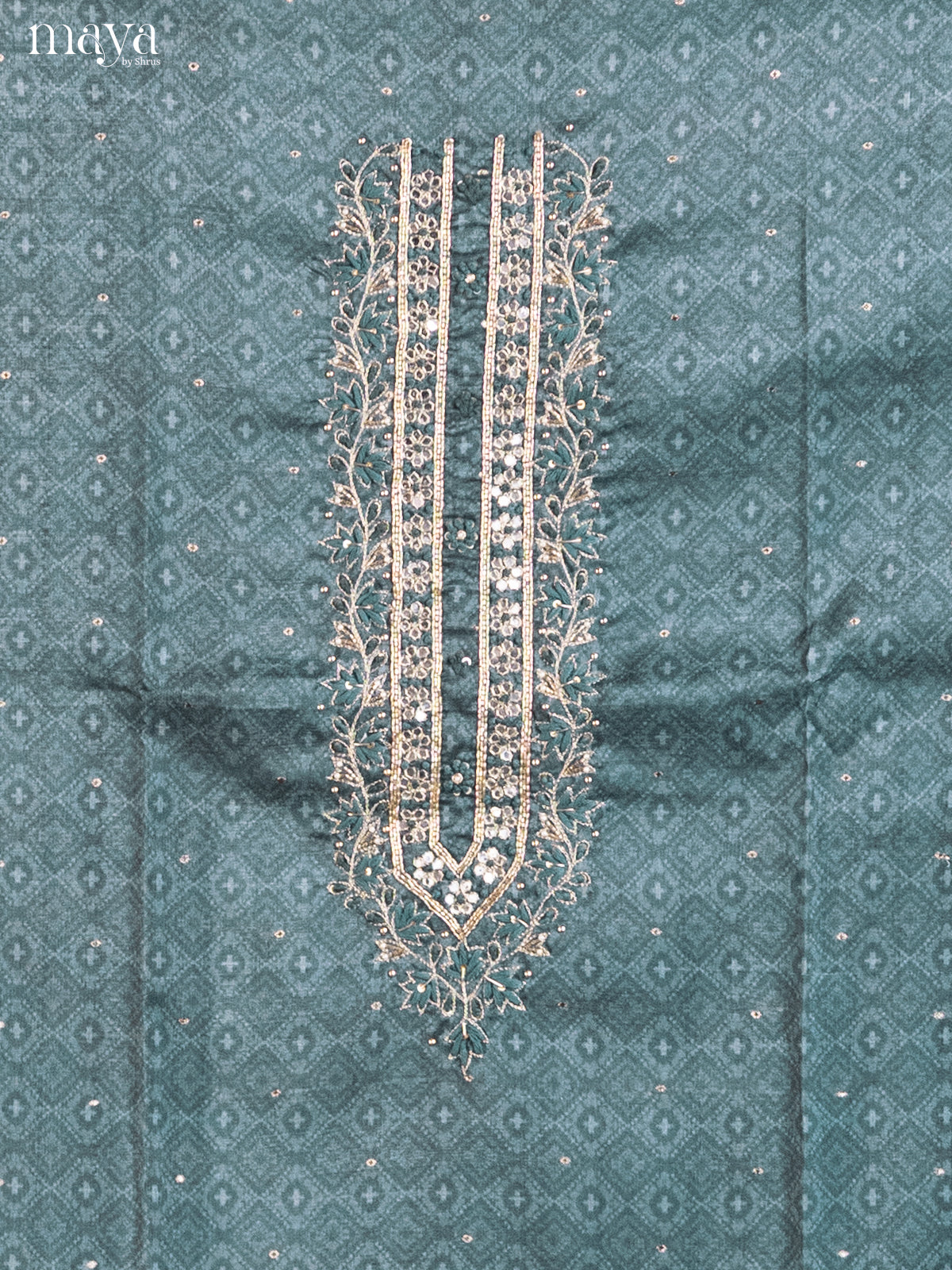 Green & Cream - Cotton salwar - Shop on Shrus.com