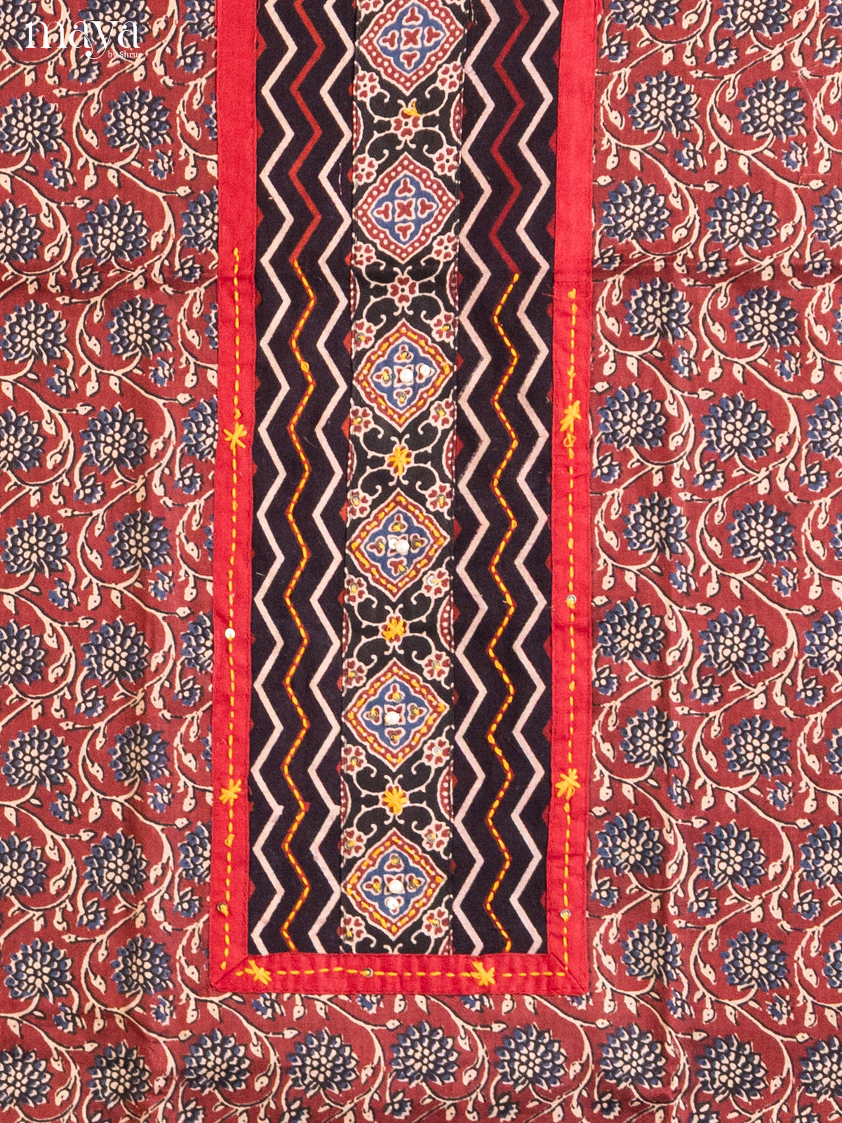 Maroon- Cotton salwar - Shop on Shrus.com