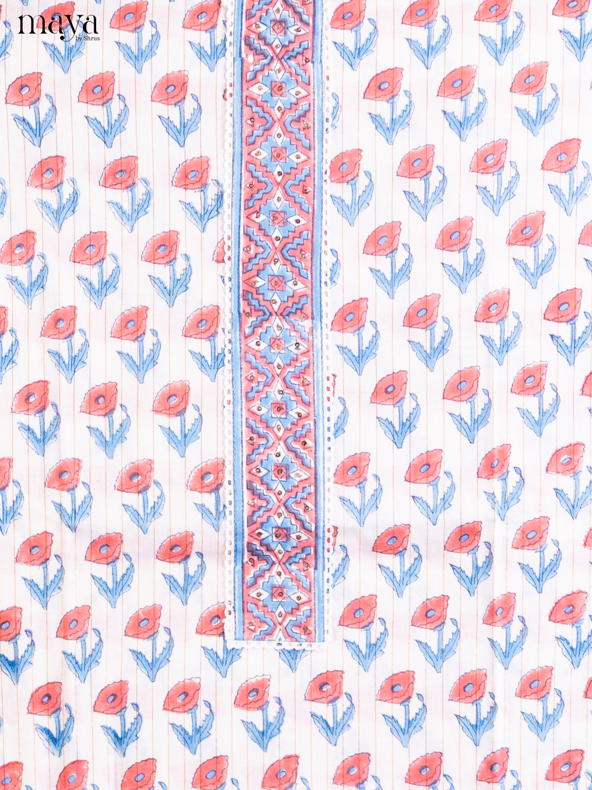 White & Peach - Cotton salwar - Shop on Shrus.com