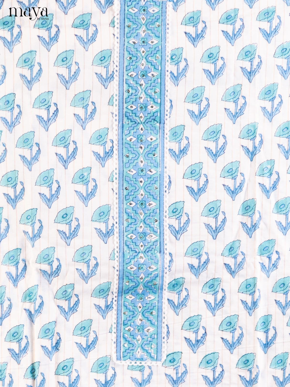 White & Blue - Cotton salwar - Shop on Shrus.com