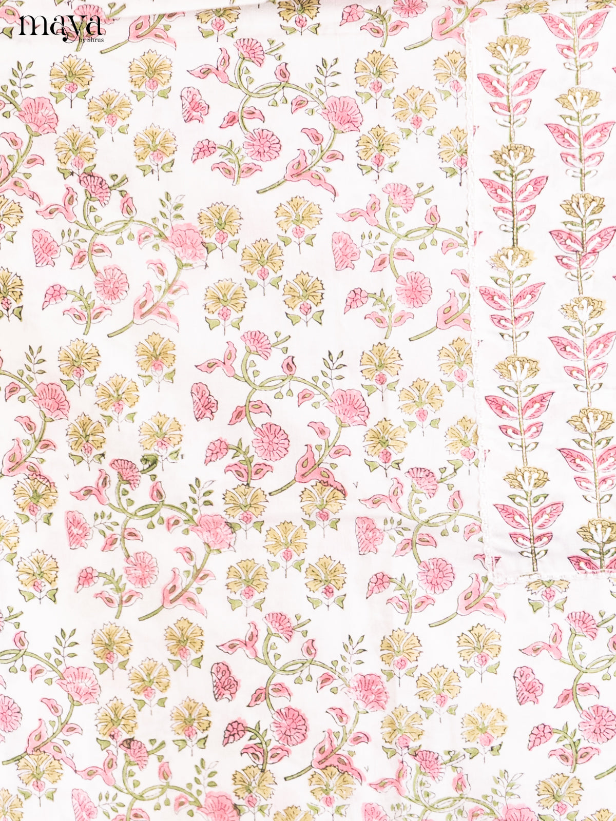 White & Pink - Cotton salwar - Shop on Shrus.com