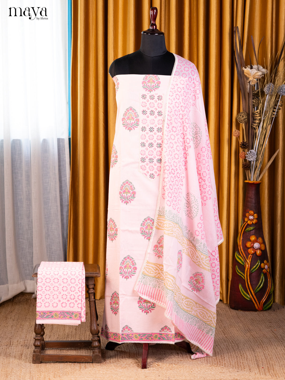 Pink - Cotton salwar - Shop on Shrus.com