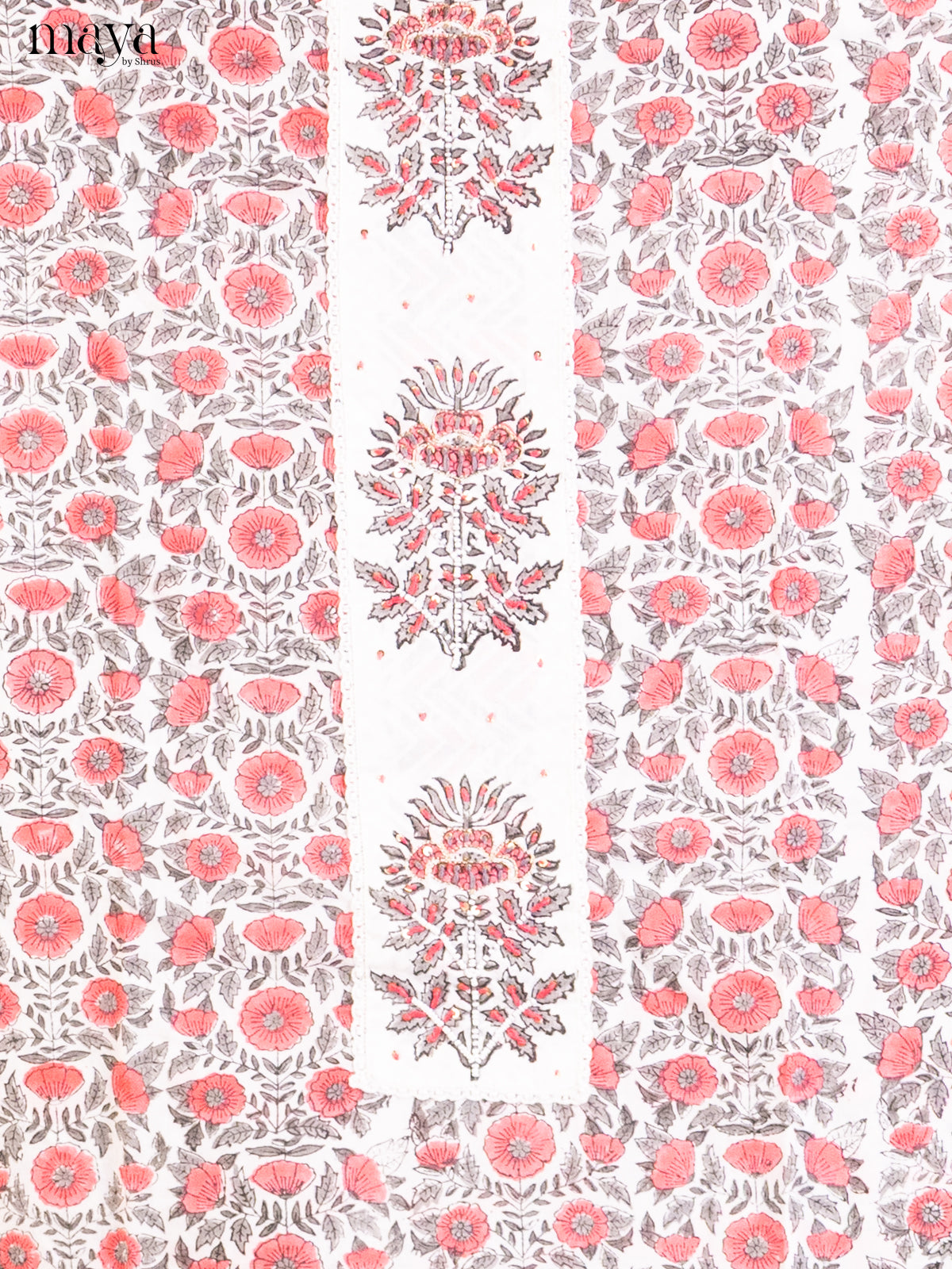 Cream & Pink- Cotton salwar - Shop on Shrus.com