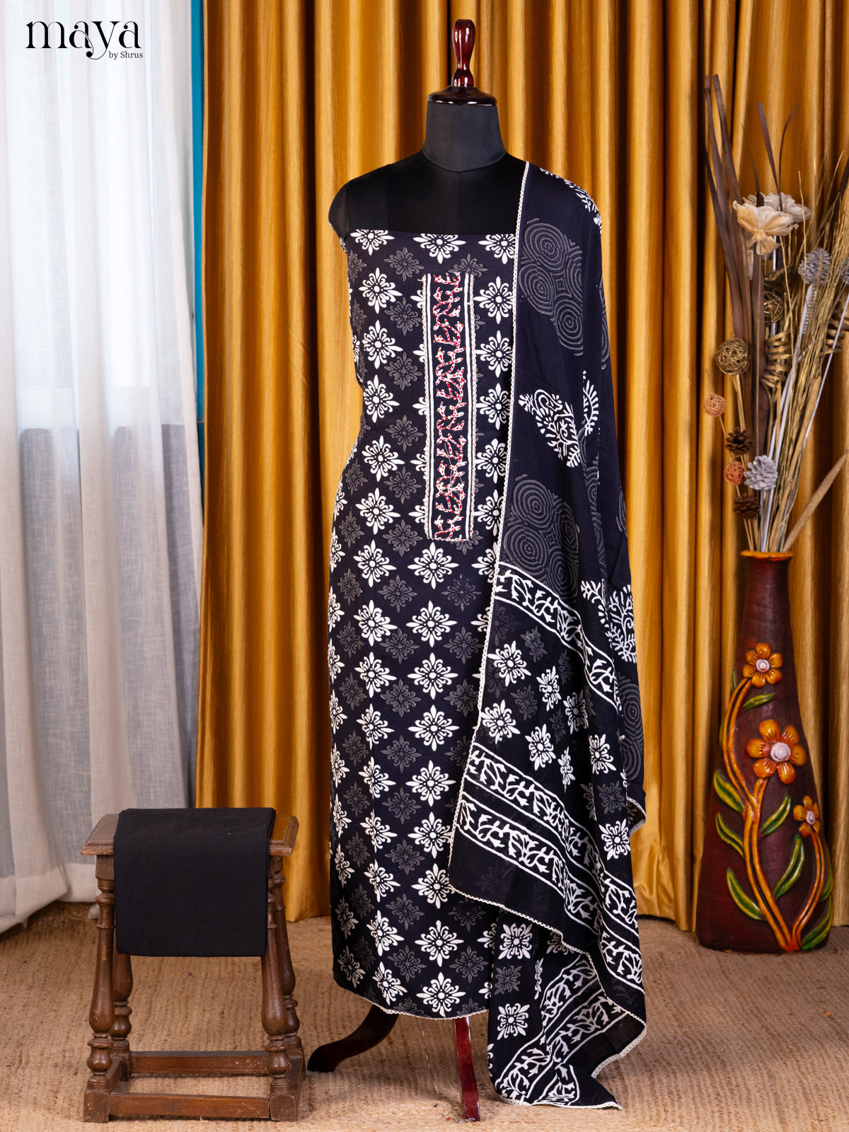 Black - Cotton salwar - Shop on Shrus.com