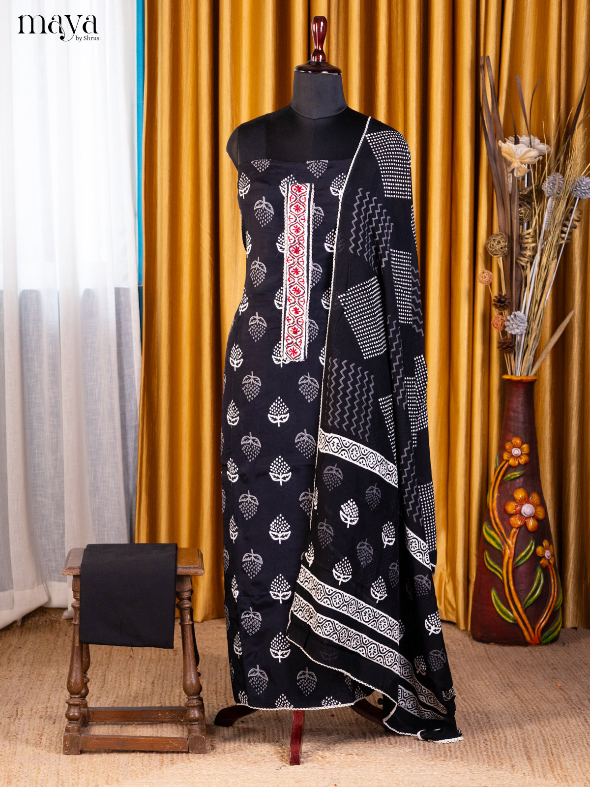 Black - Cotton salwar - Shop on Shrus.com