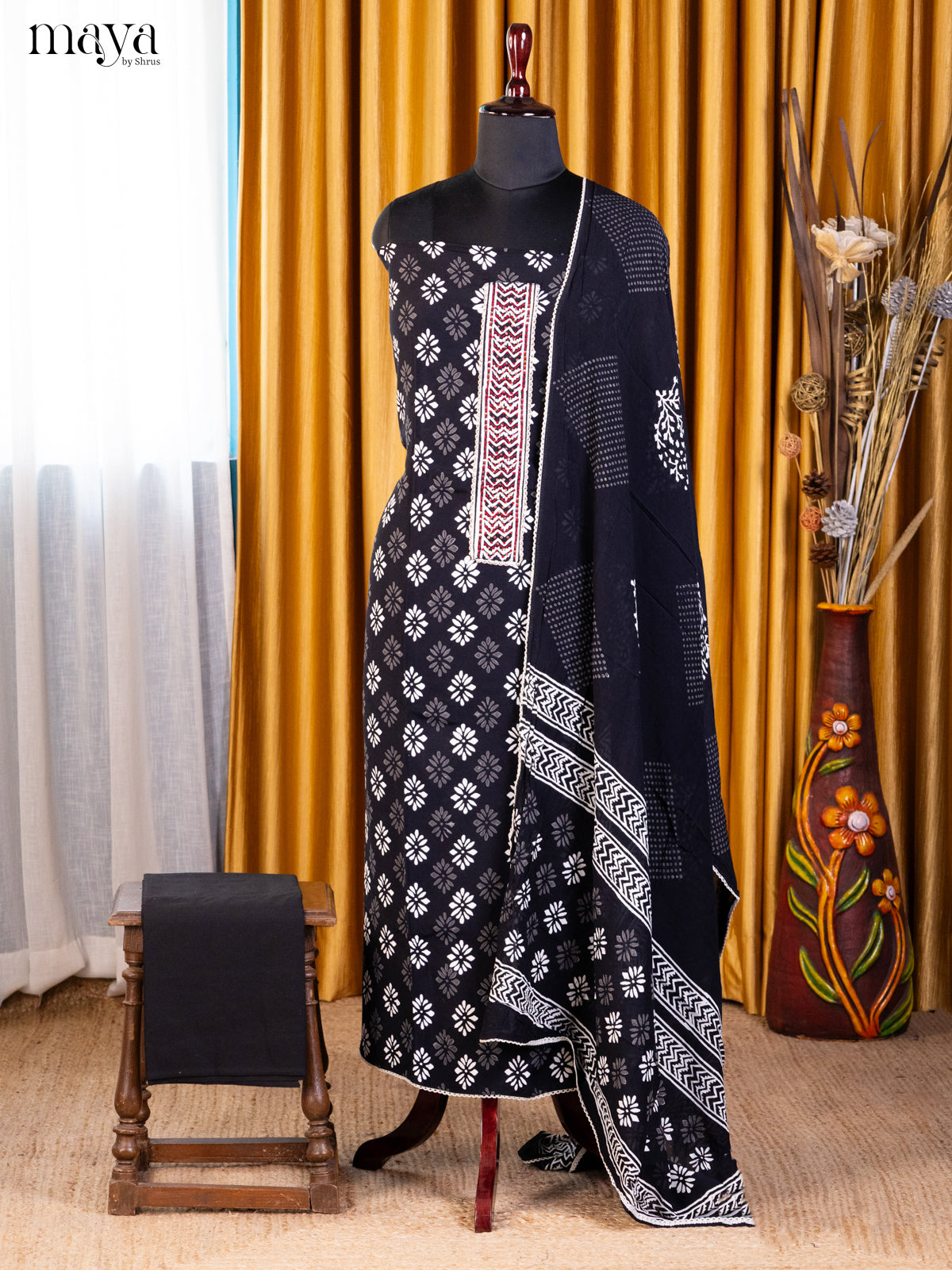 Black - Cotton salwar - Shop on Shrus.com
