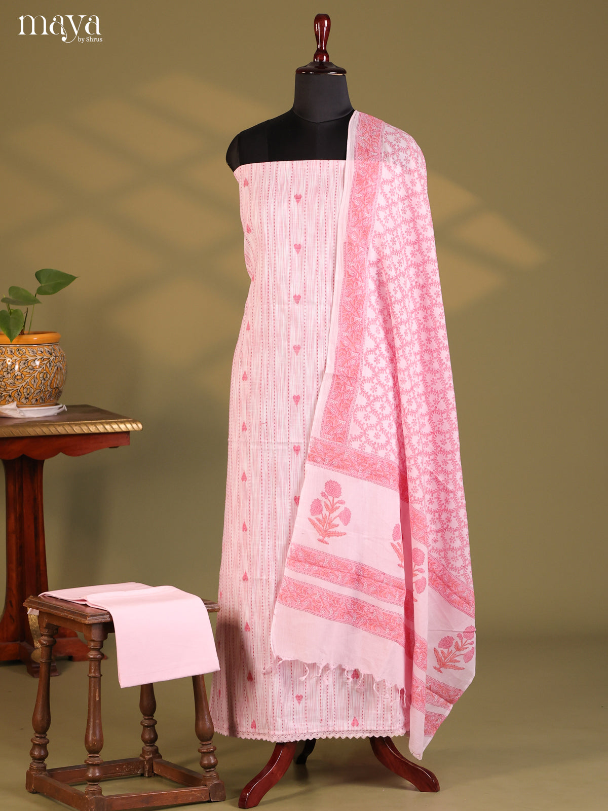 Pink - Cotton salwar - Shop on Shrus.com