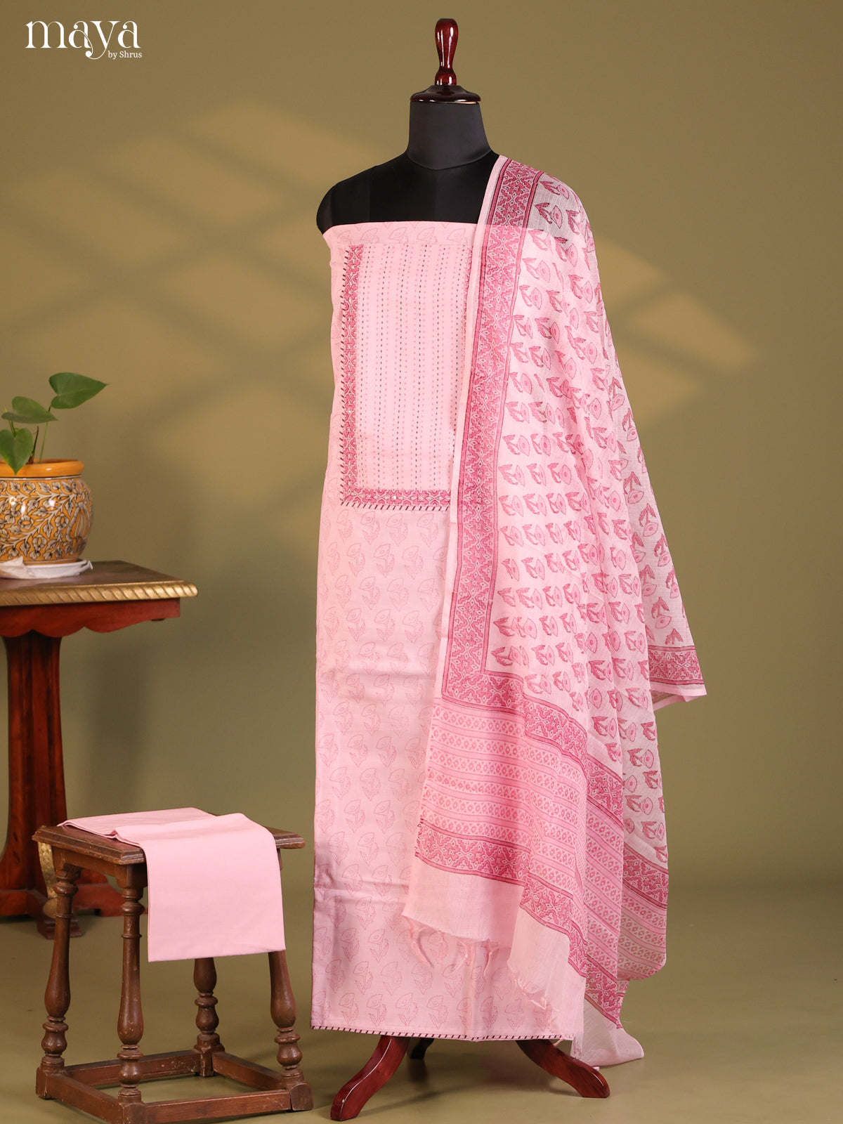 Pink - Cotton salwar - Shop on Shrus.com