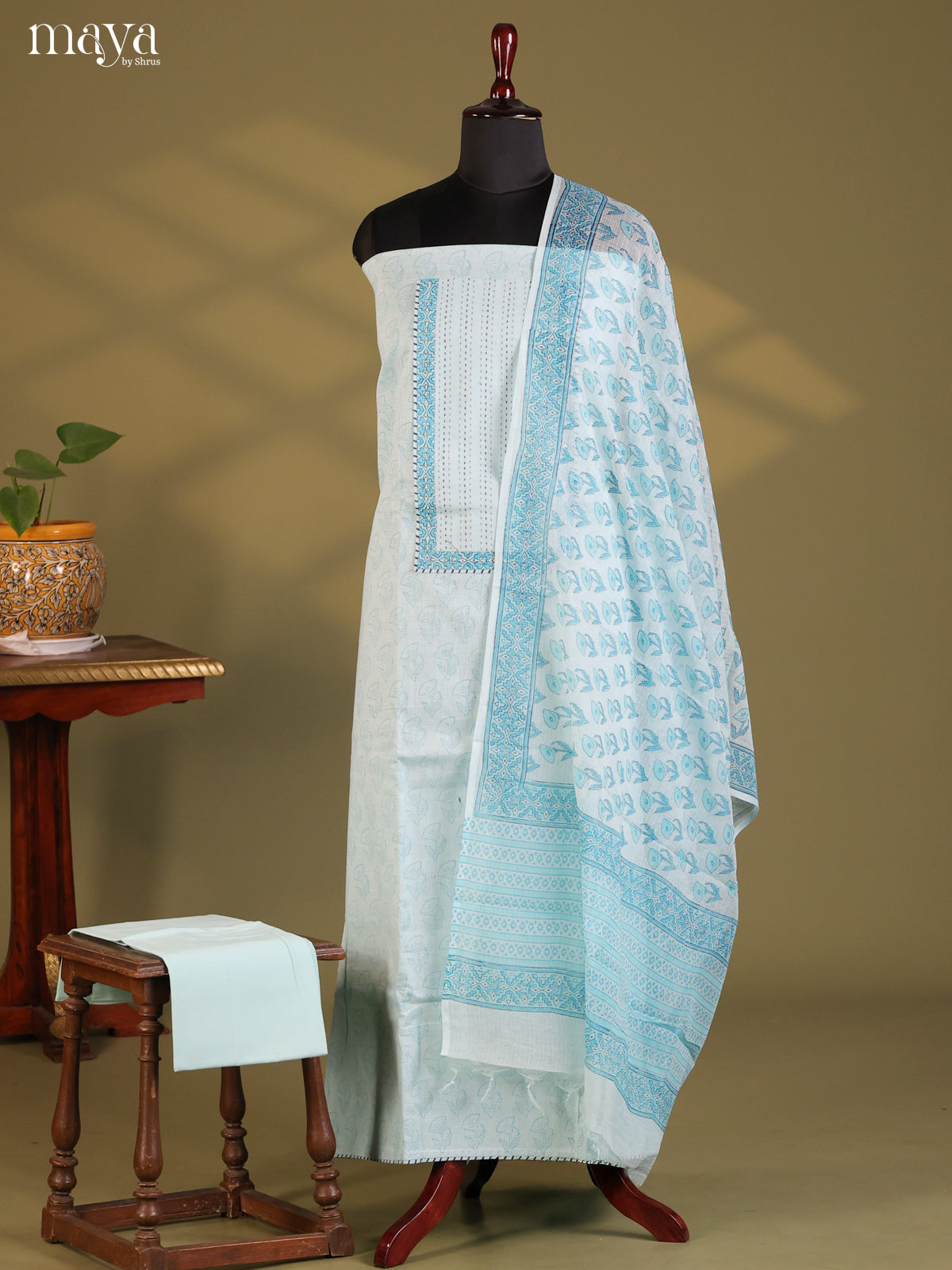 Ice Blue - Cotton salwar - Shop on Shrus.com
