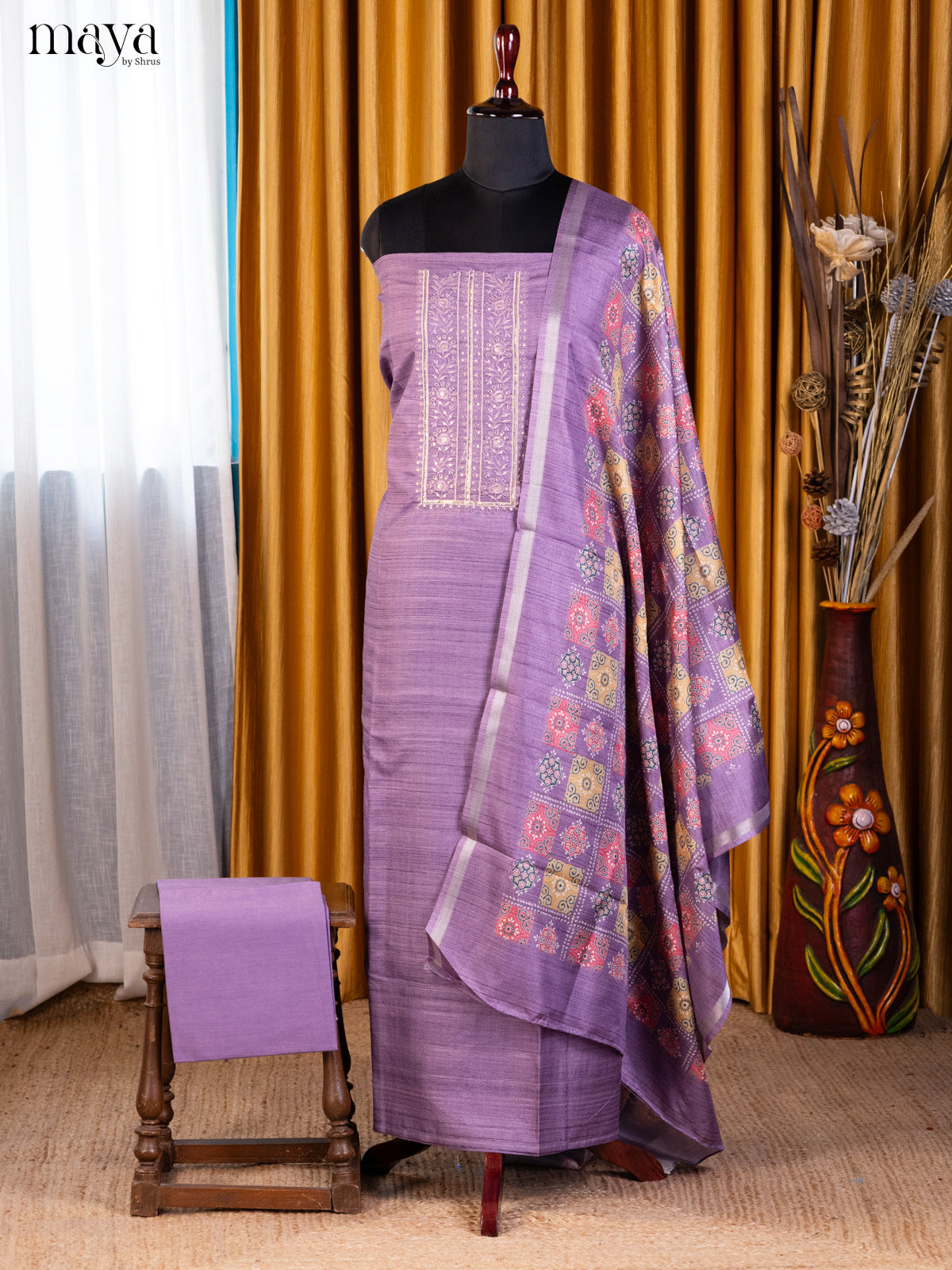 Purple - Cotton salwar - Shop on Shrus.com