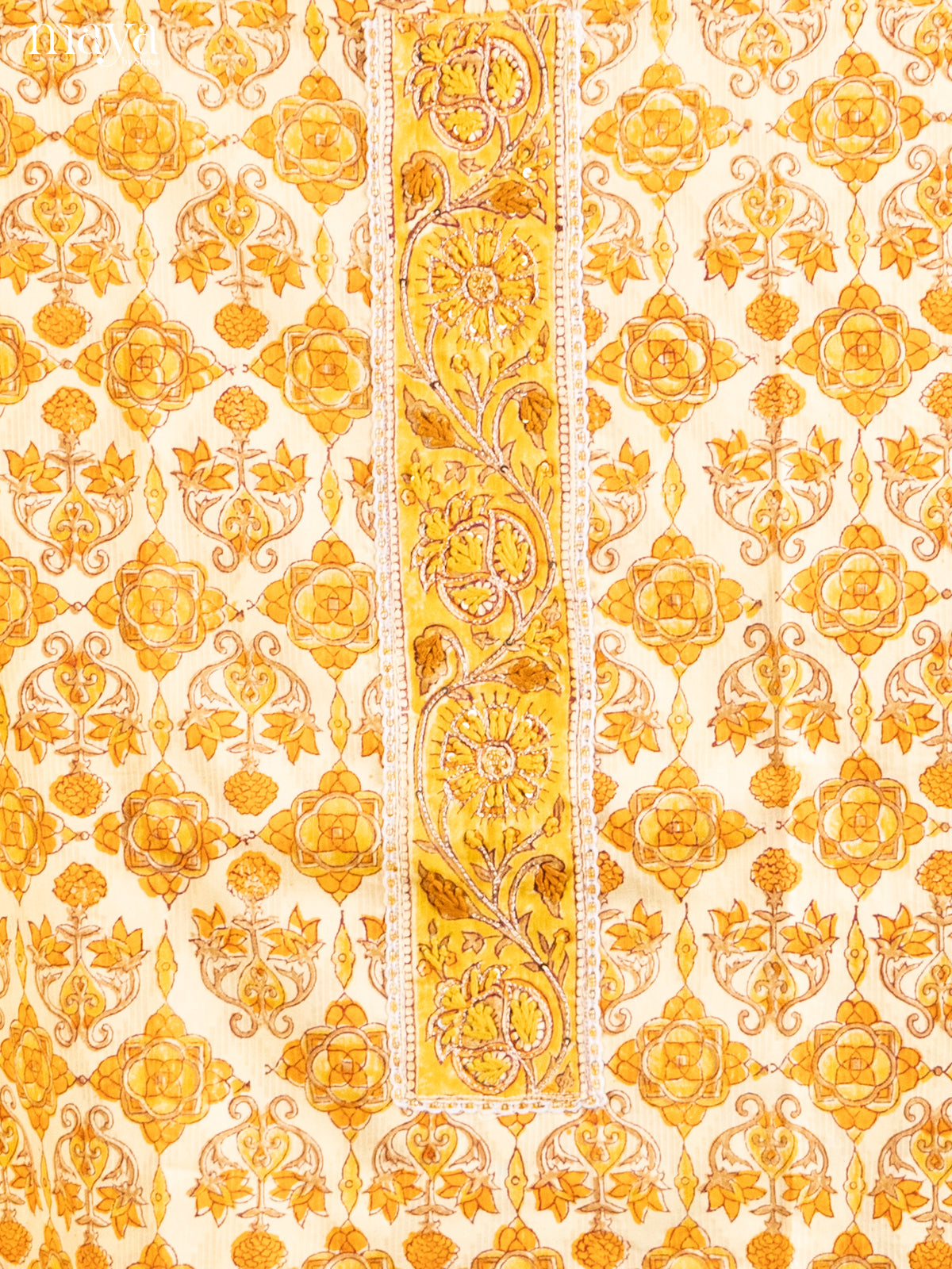 Yellow & Cream - Cotton salwar - Shop on Shrus.com