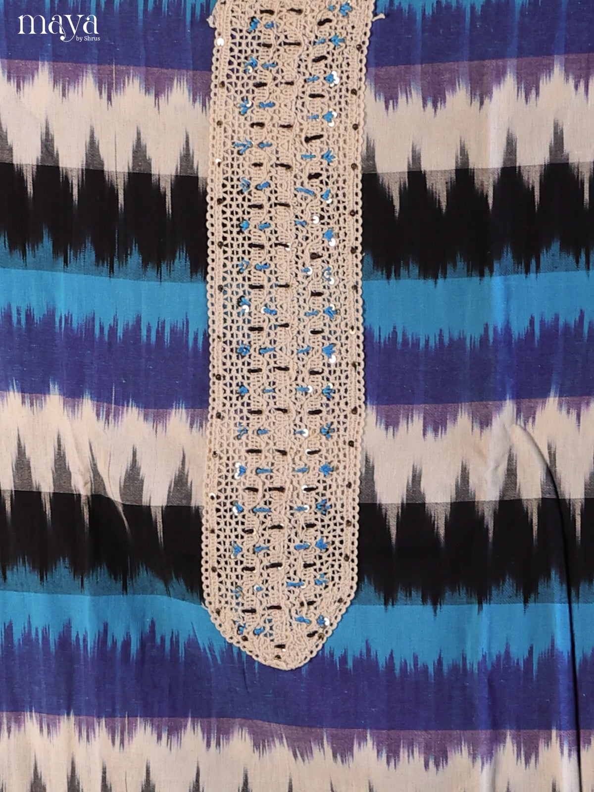 Blue & Black - Cotton salwar - Shop on Shrus.com