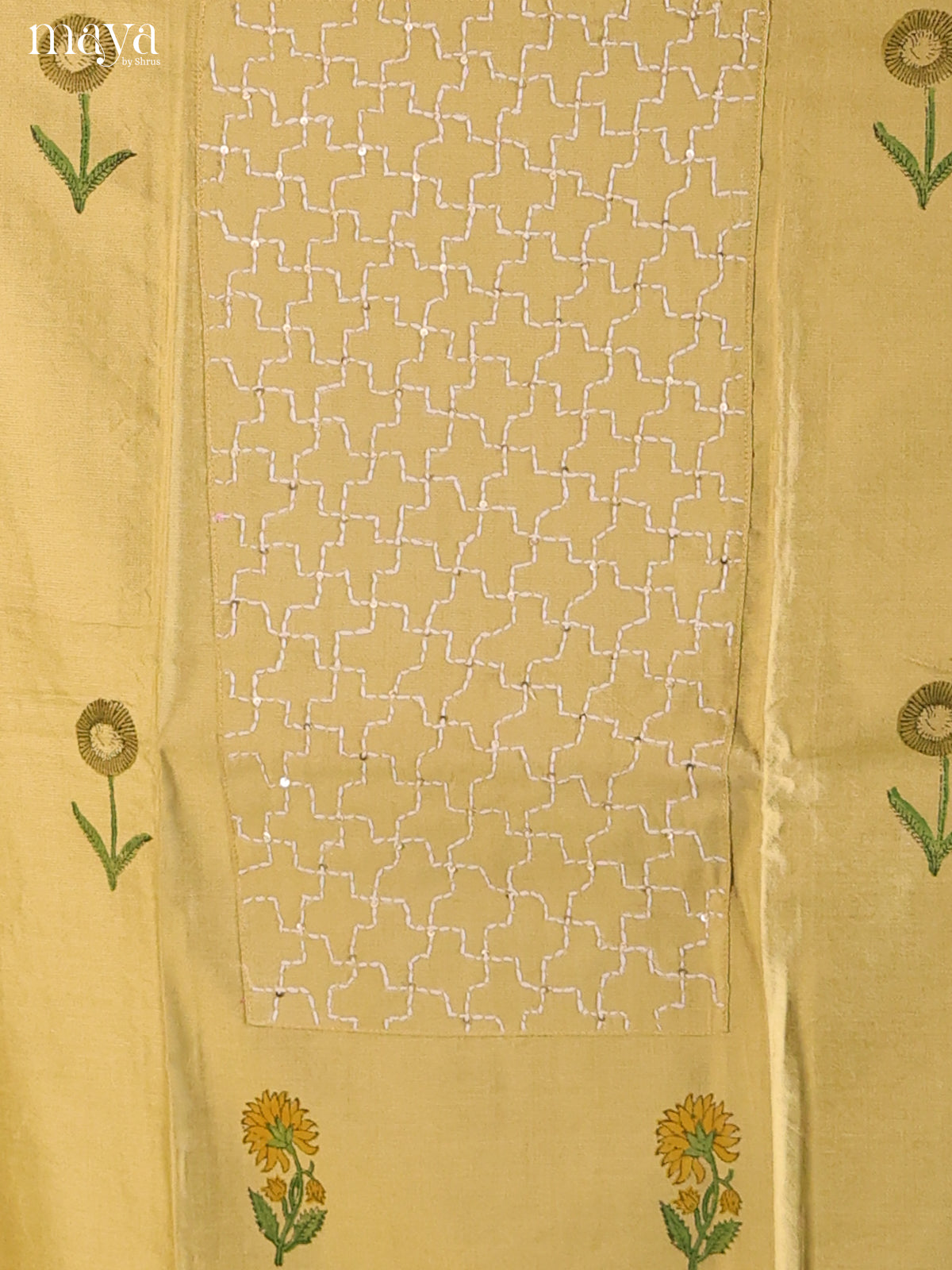 Mustardy Green - Cotton salwar - Shop on Shrus.com