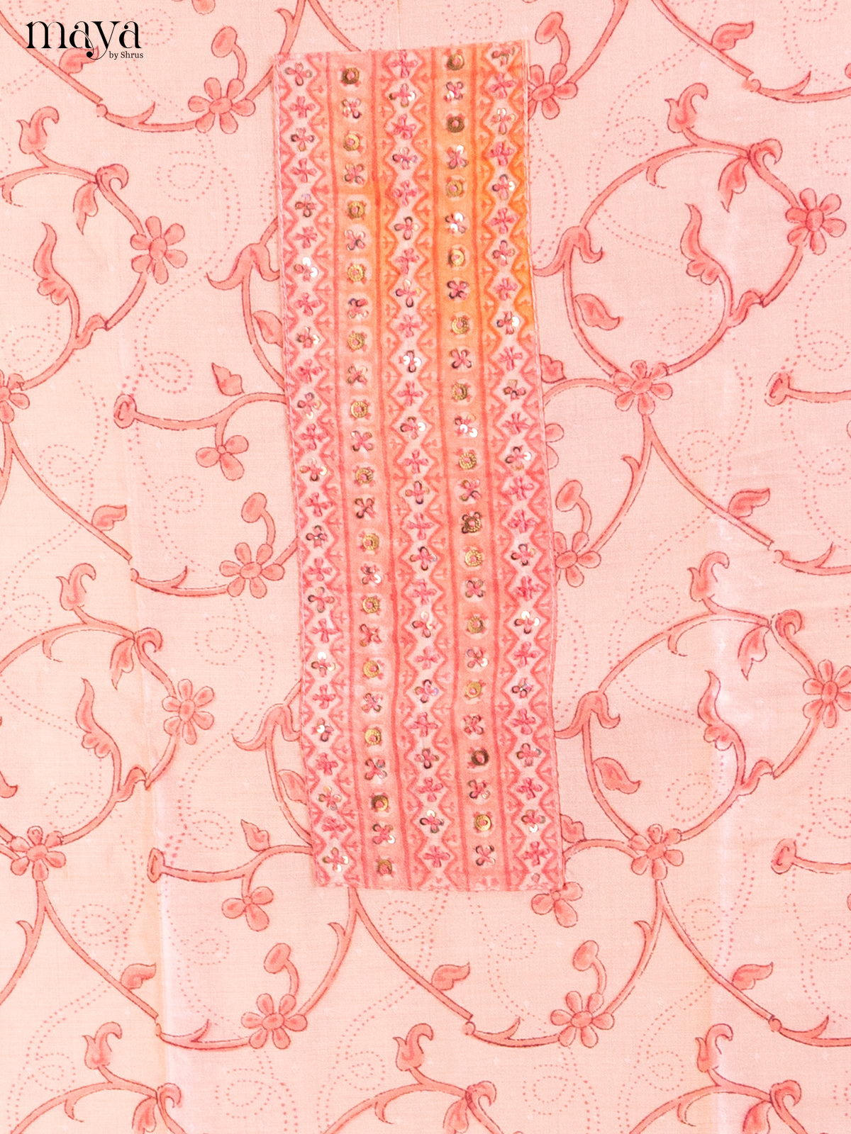 Pink & Cream- Cotton salwar - Shop on Shrus.com