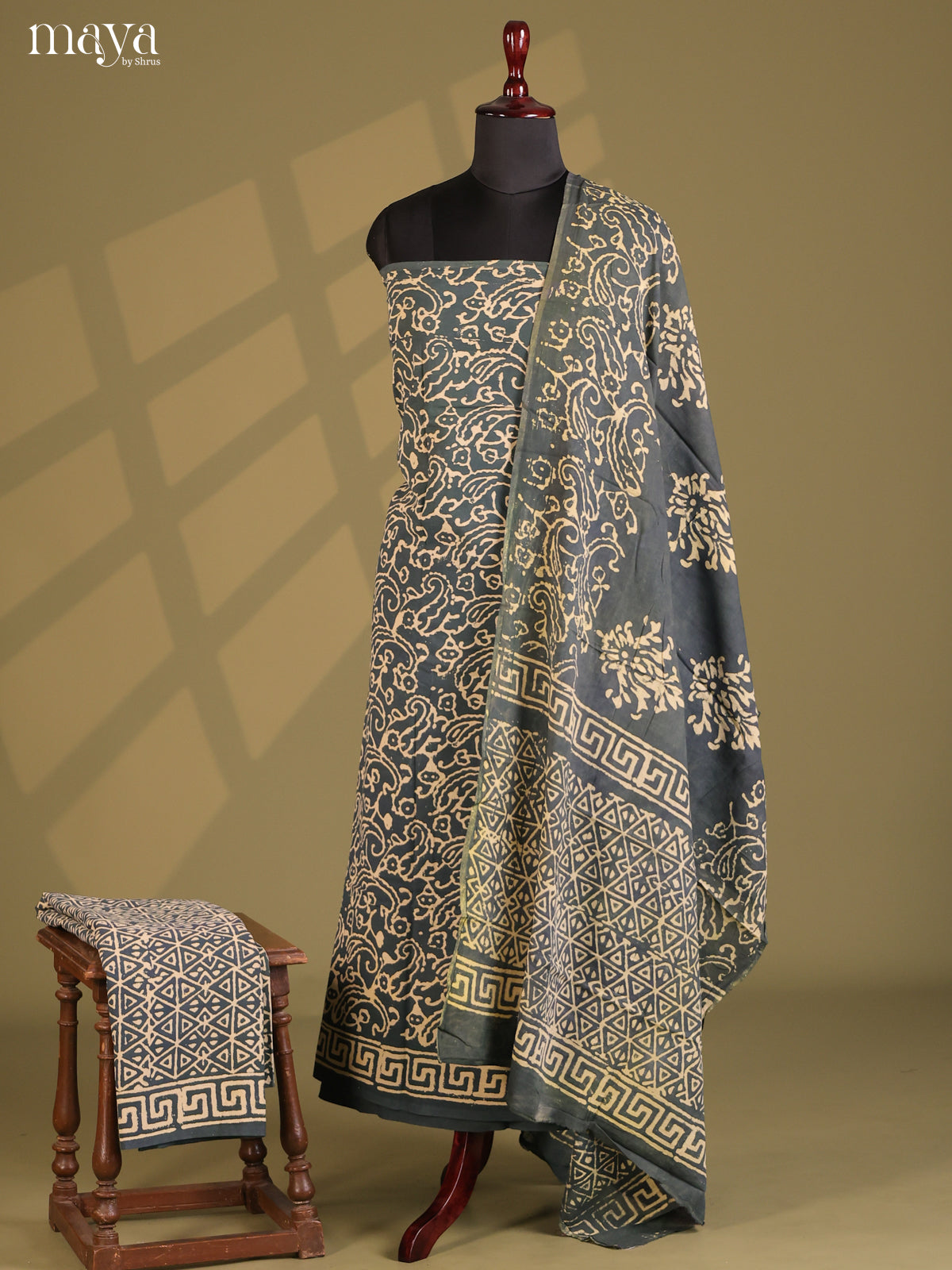 Grey - Cotton salwar - Shop on Shrus.com