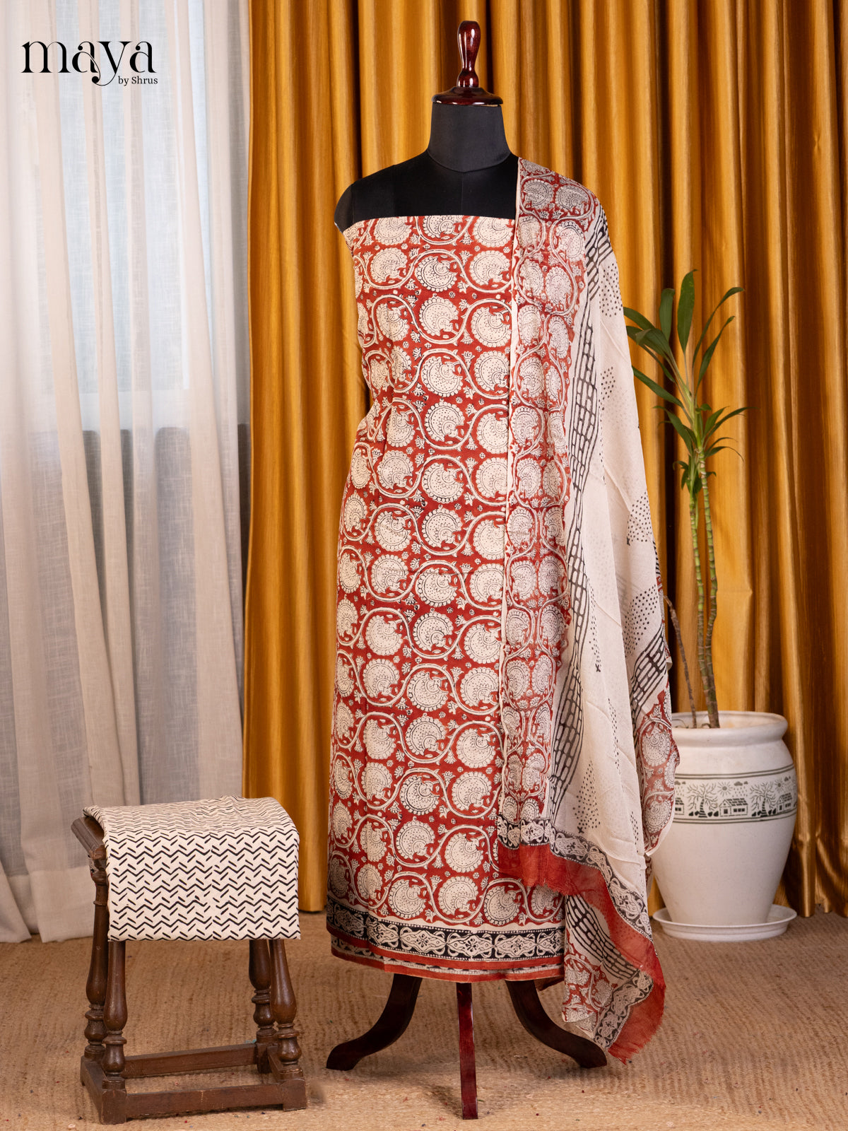Brick & White- Cotton salwar - Shop on Shrus.com