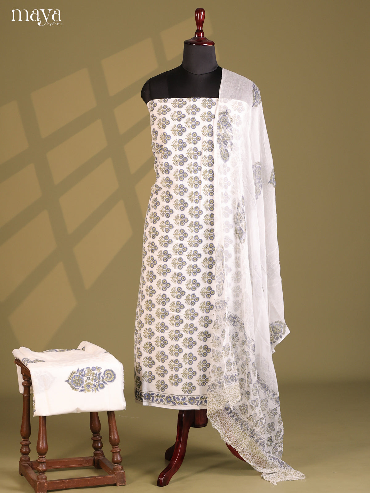 Cream - Cotton salwar - Shop on Shrus.com