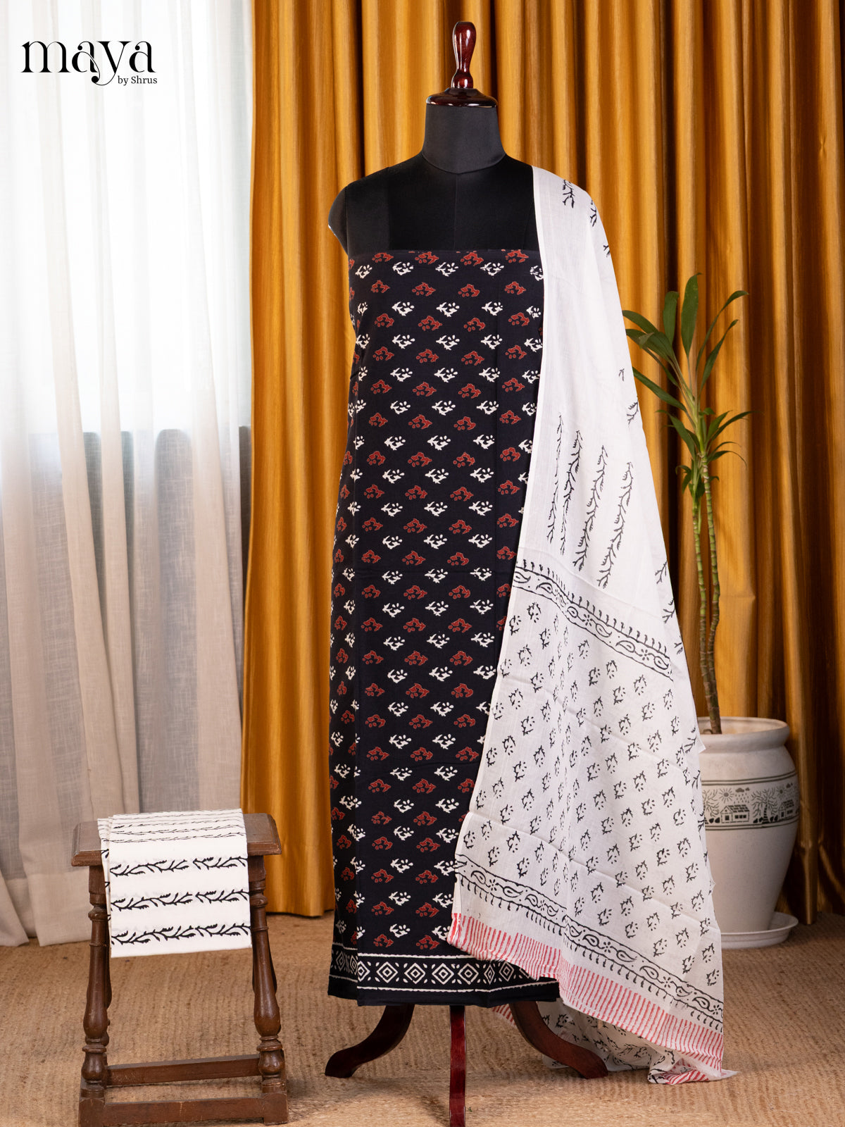 Black & White - Cotton salwar - Shop on Shrus.com