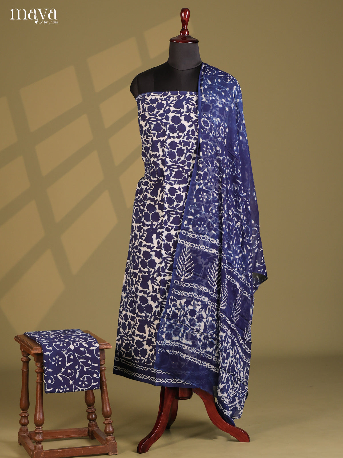 Blue - Cotton salwar - Shop on Shrus.com
