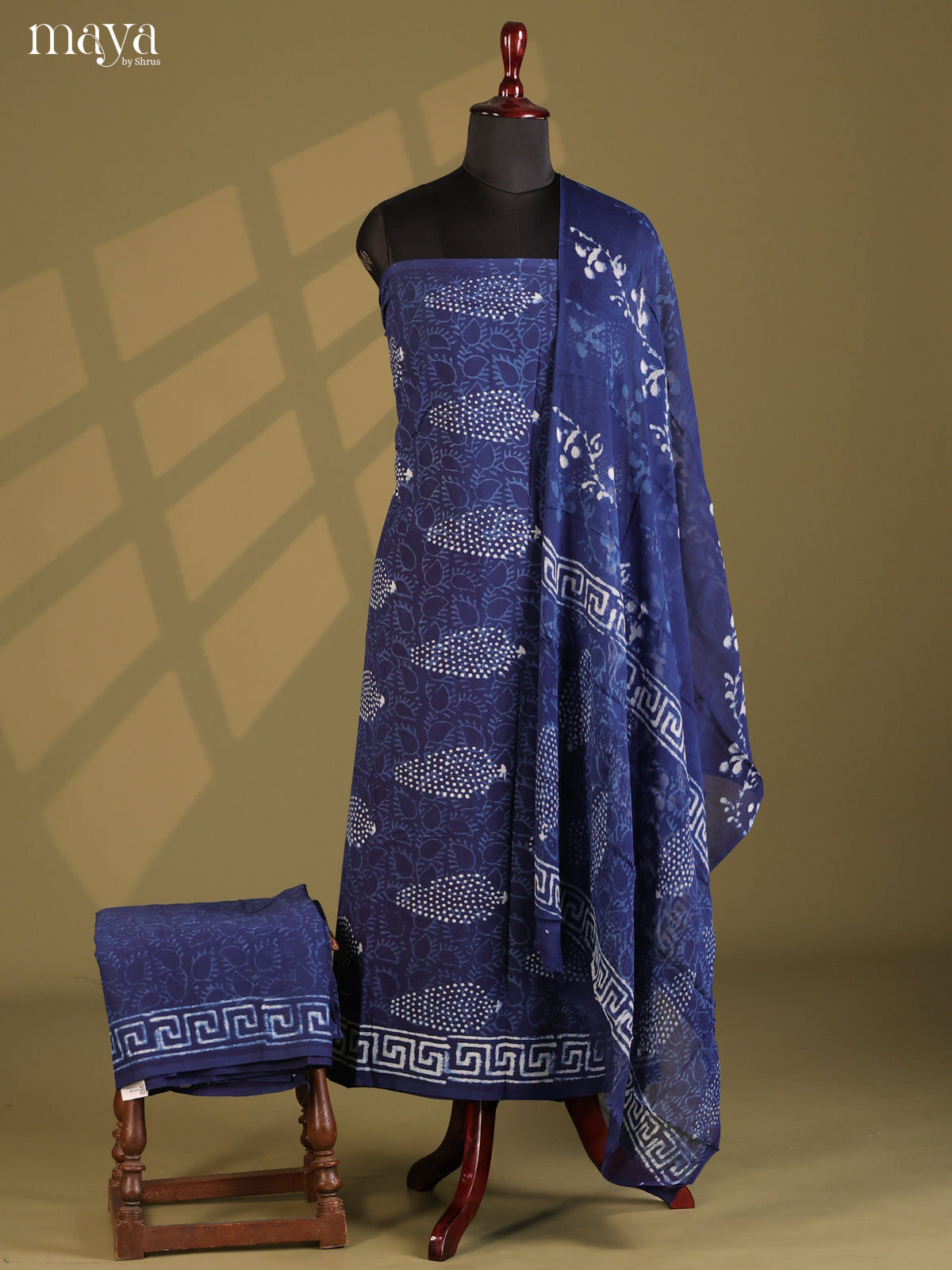 Blue - Cotton salwar - Shop on Shrus.com